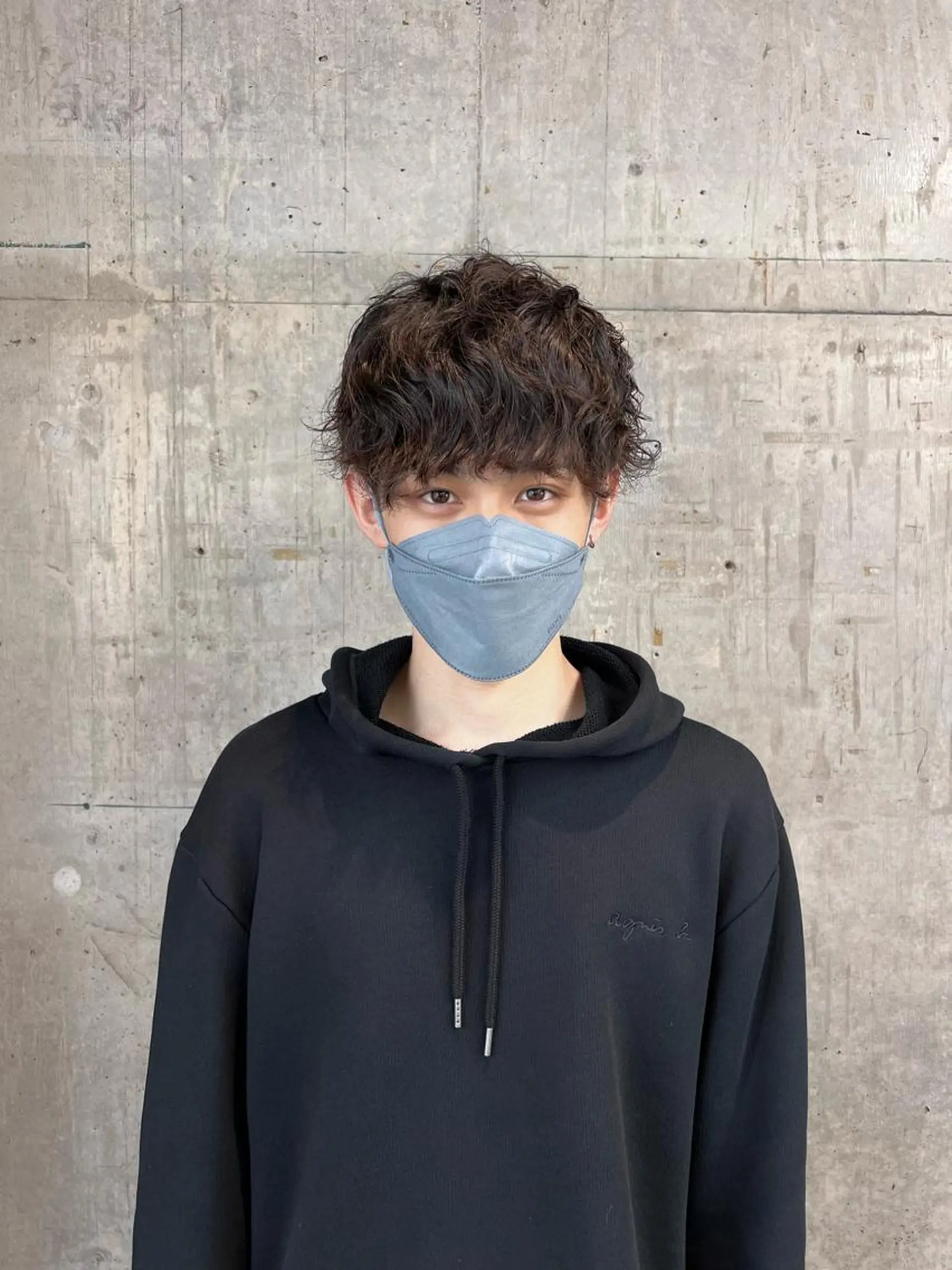 ショート カラー パーマ メンズ メンズパーマ ツイストスパイラルパーマ スパイラルパーマ カット メンズパーマ /SUNAOのヘアスタイル