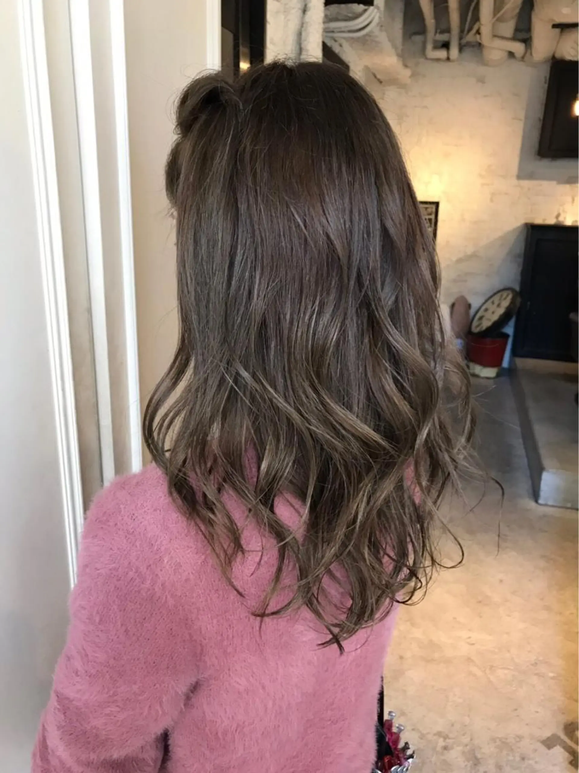 ロング カラー ヘアアレンジ 🤎艶髪×透明感🤎 【𝙔𝙐𝙕𝙐】のヘアスタイル