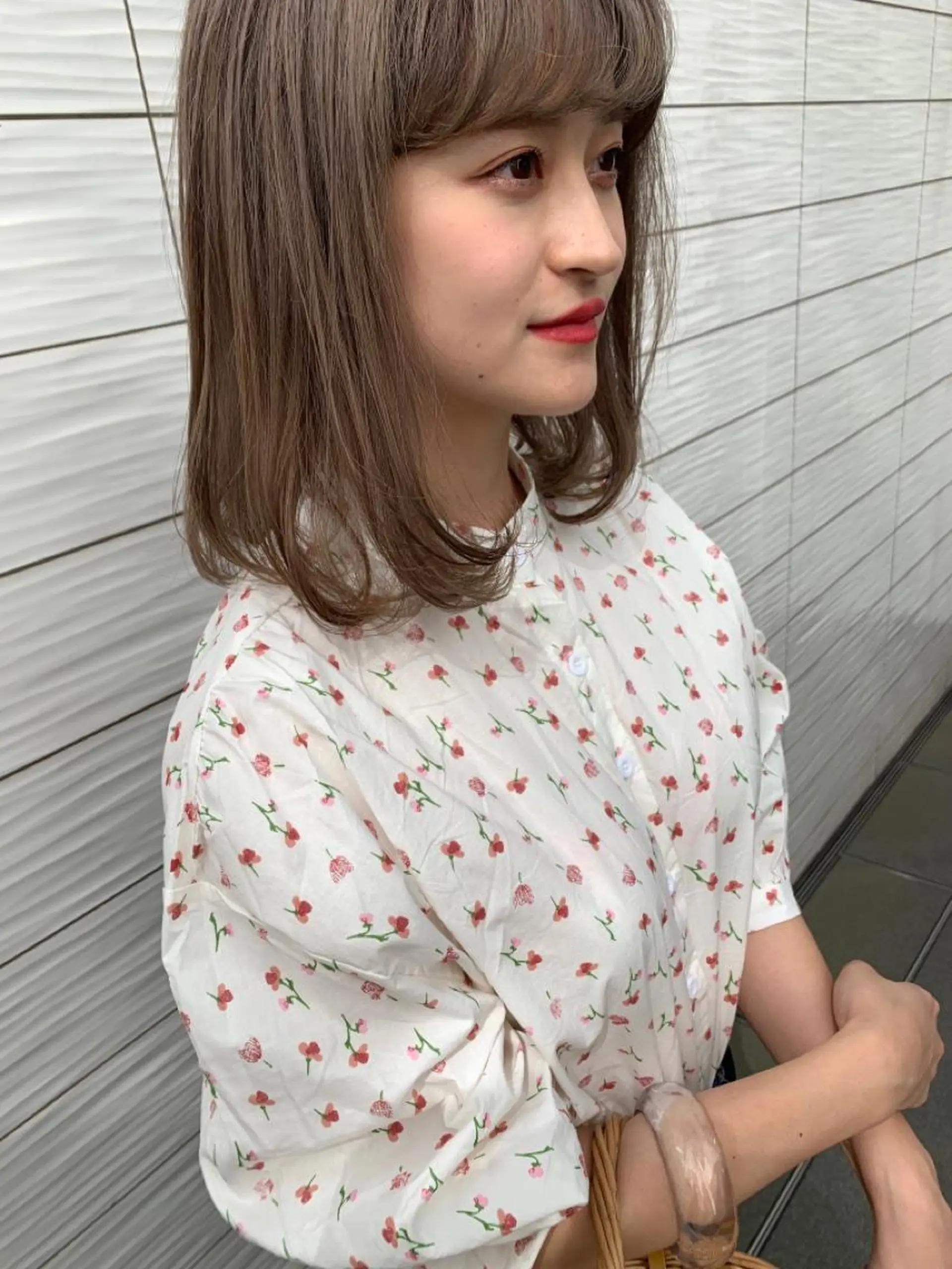 ミディアム カラー ヘアカラー Lolonois梅田 スタッフのヘアスタイル