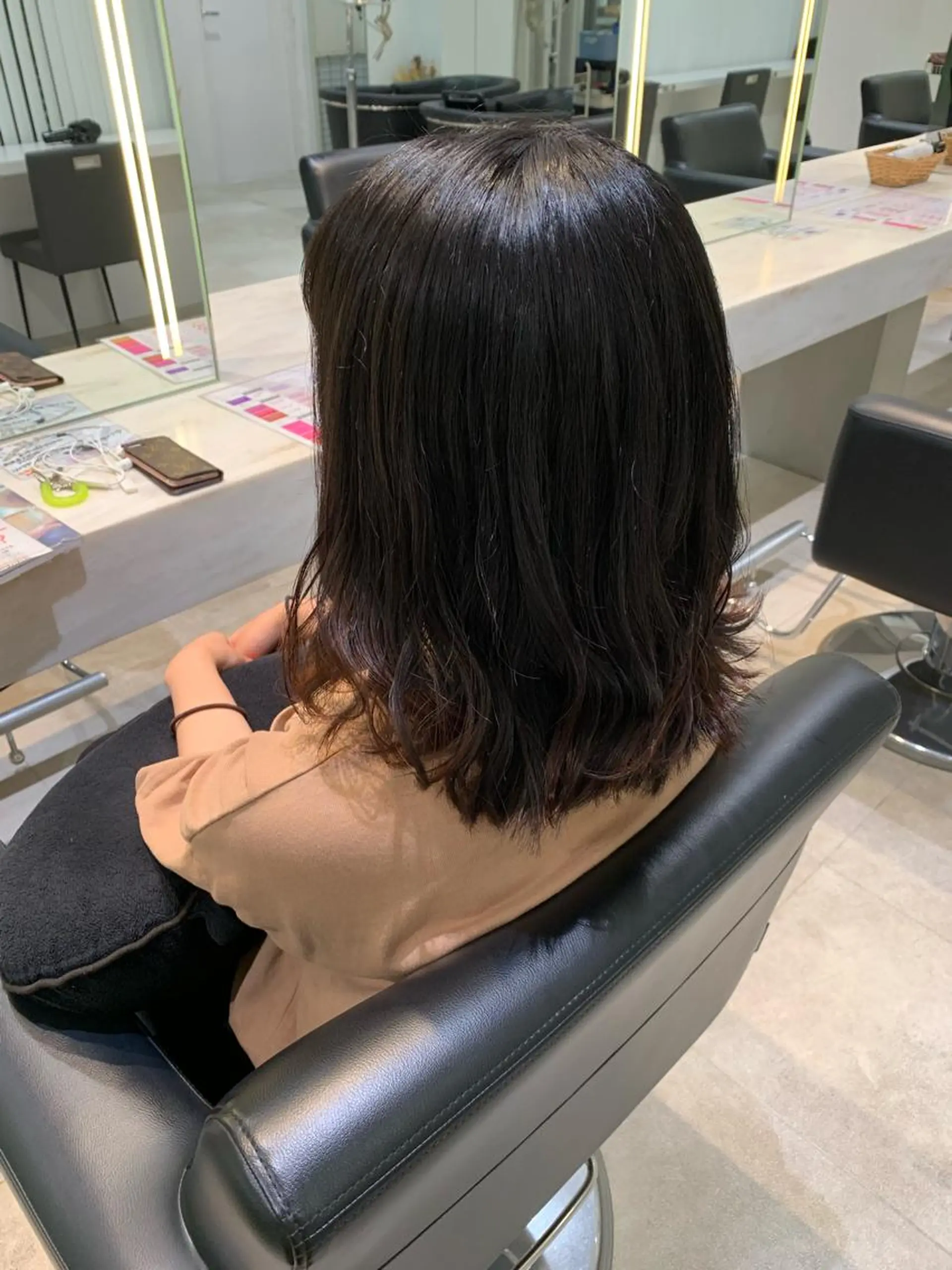 ミディアム 🫧透明感カラー/ ボブ/小笠原汐海🪽のヘアスタイル