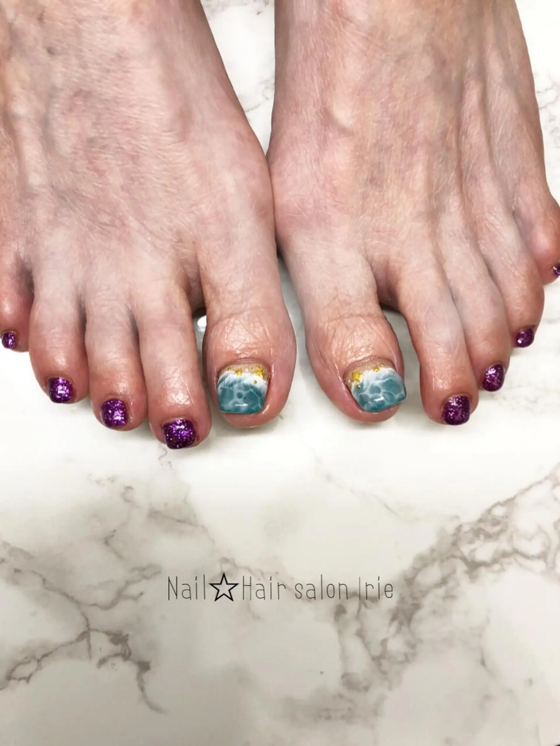 ネイル フットネイル Hair salon Irie所属・與儀 知佳のネイルデザイン