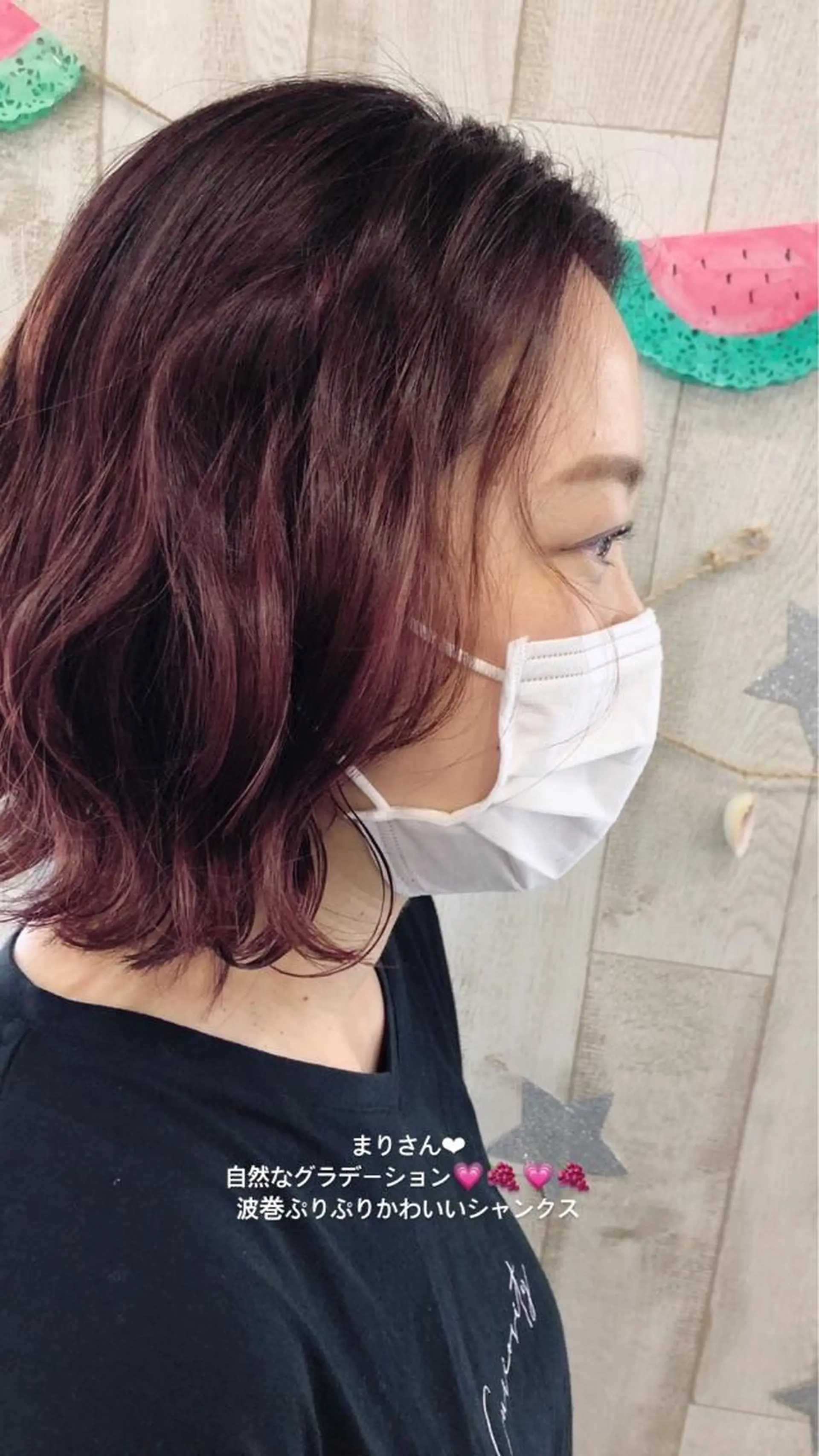 ミディアム カラー グラデーションカラー ヘアカラー トリートメント モリナガ ヒトミのヘアスタイル