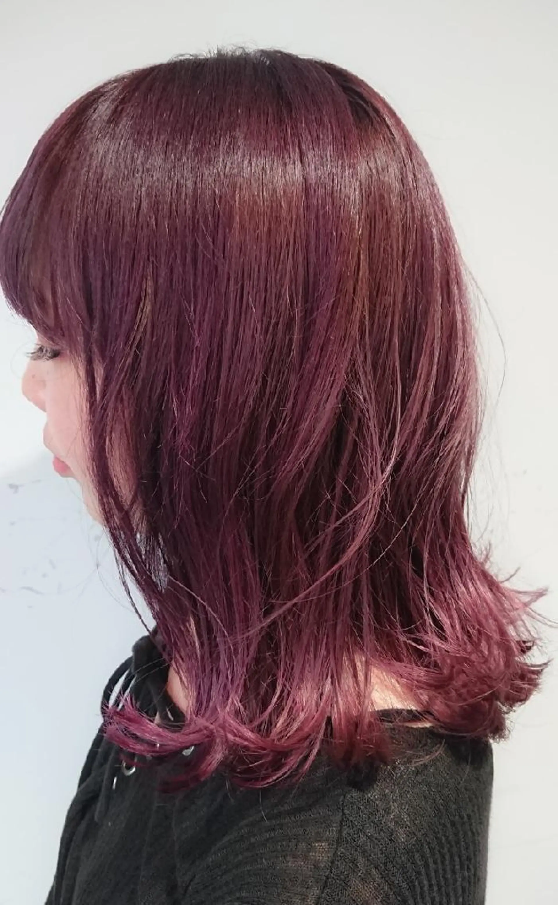 ミディアム ヘアアレンジ カラー 外ハネヘア カット トリートメント ヘッドスパ スタイリスト 川添 のヘアスタイル