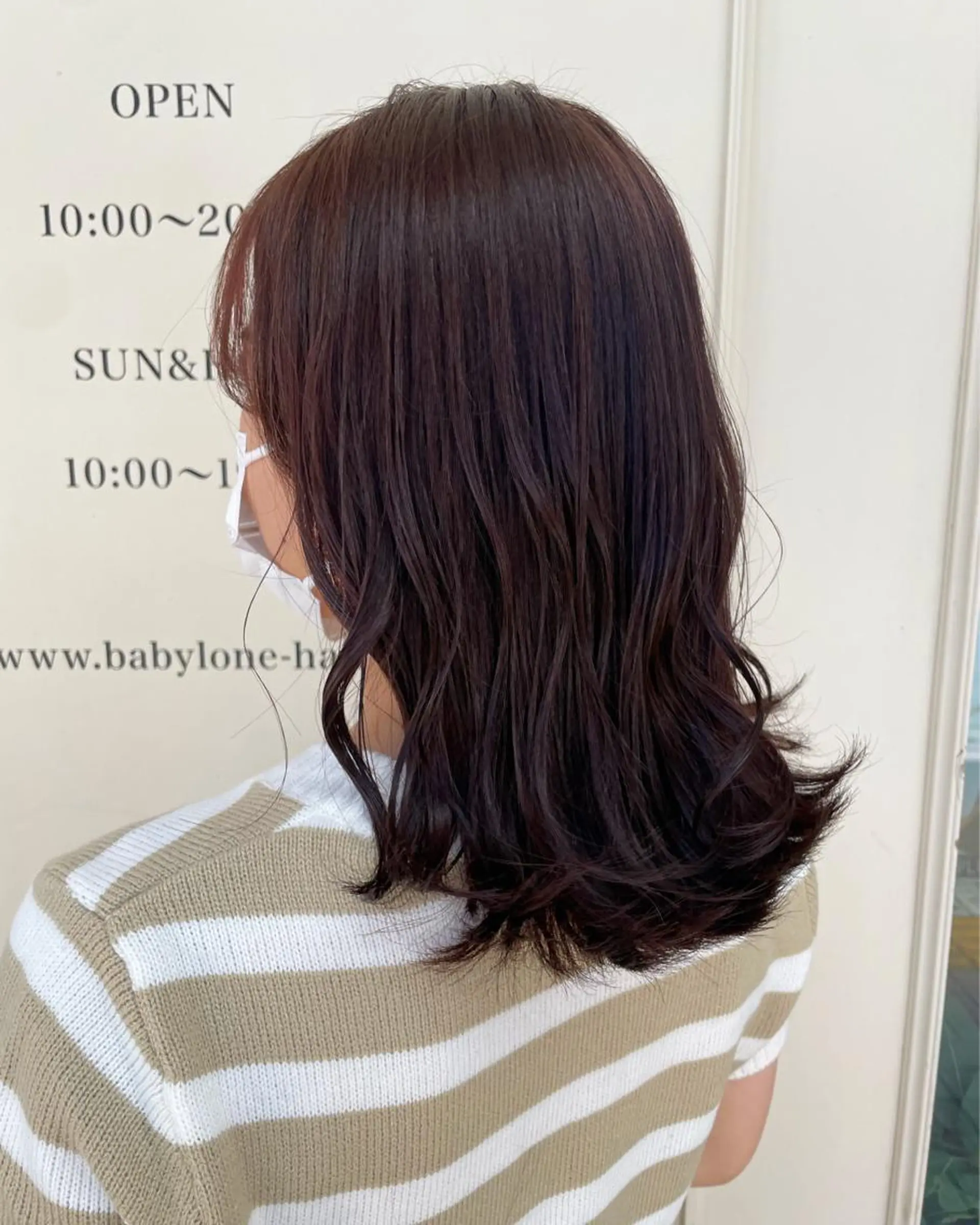 ミディアム ピンクブラウン Babylone所属・Babylone 飯尾 香音のヘアスタイル