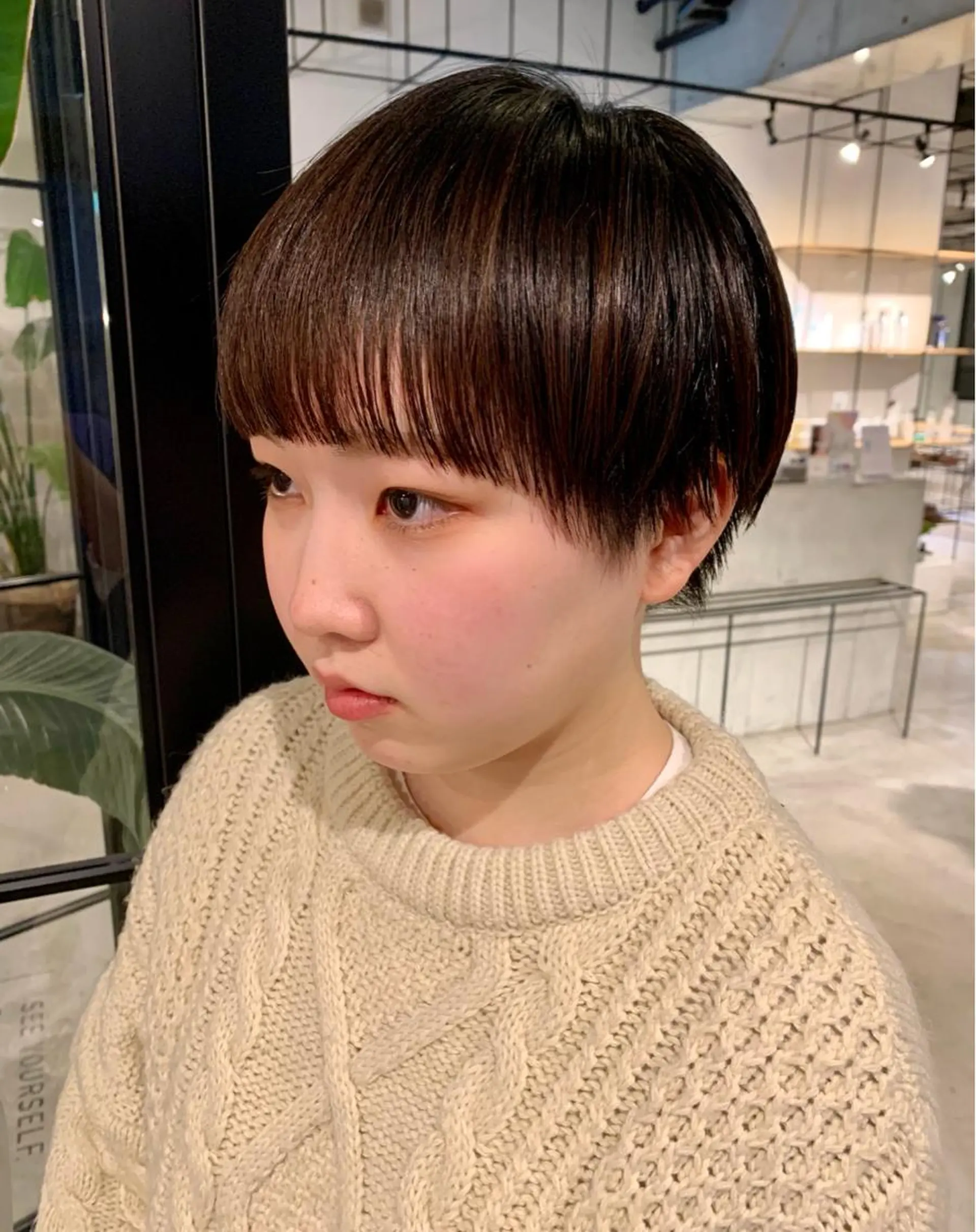 ショート ピンクベージュ/新潟 万代/高橋桃葉🍑のヘアスタイル