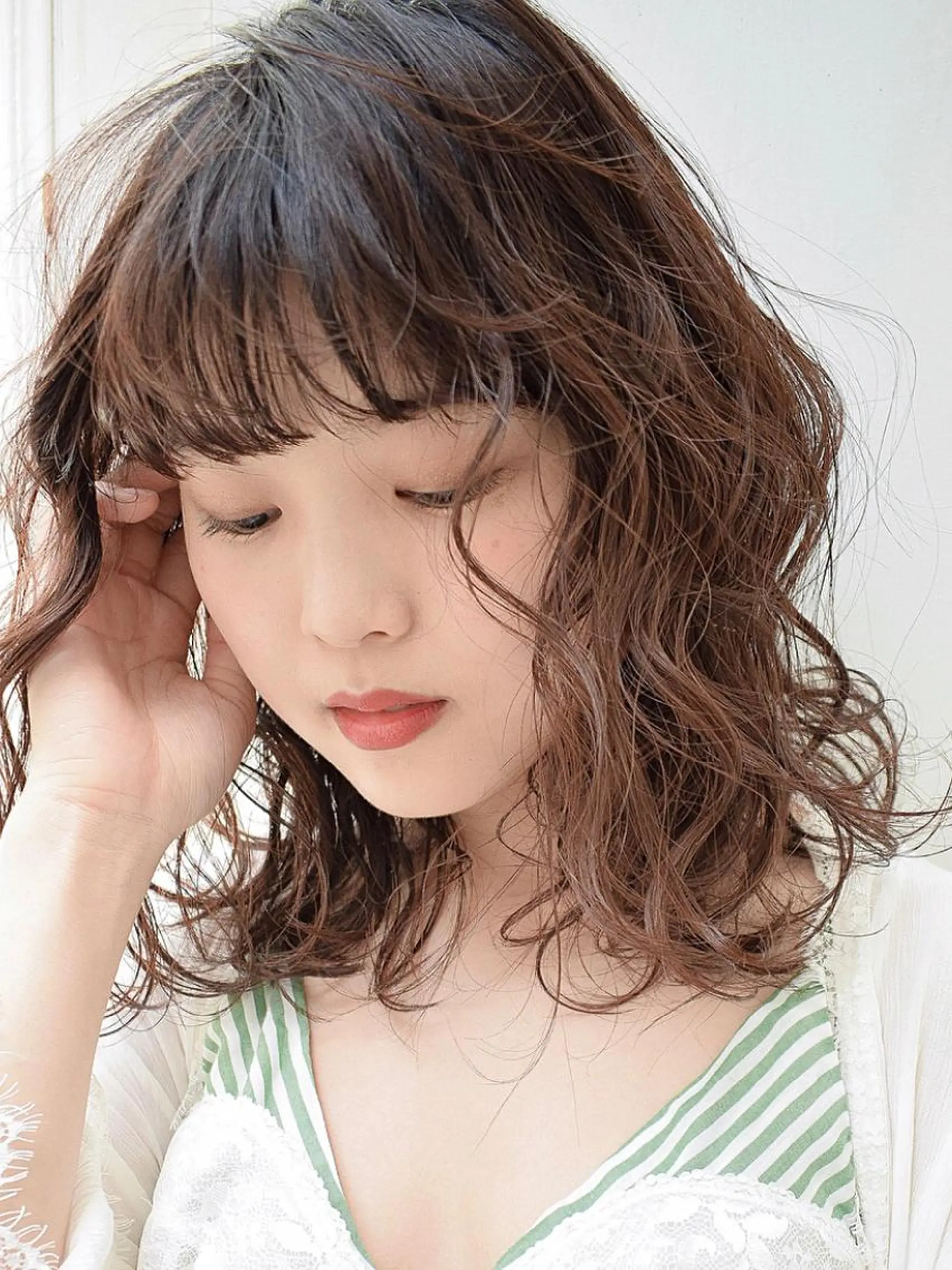 ミディアム パーマ ニシダヒカリ🌙 髪質改善×似合わせのヘアスタイル