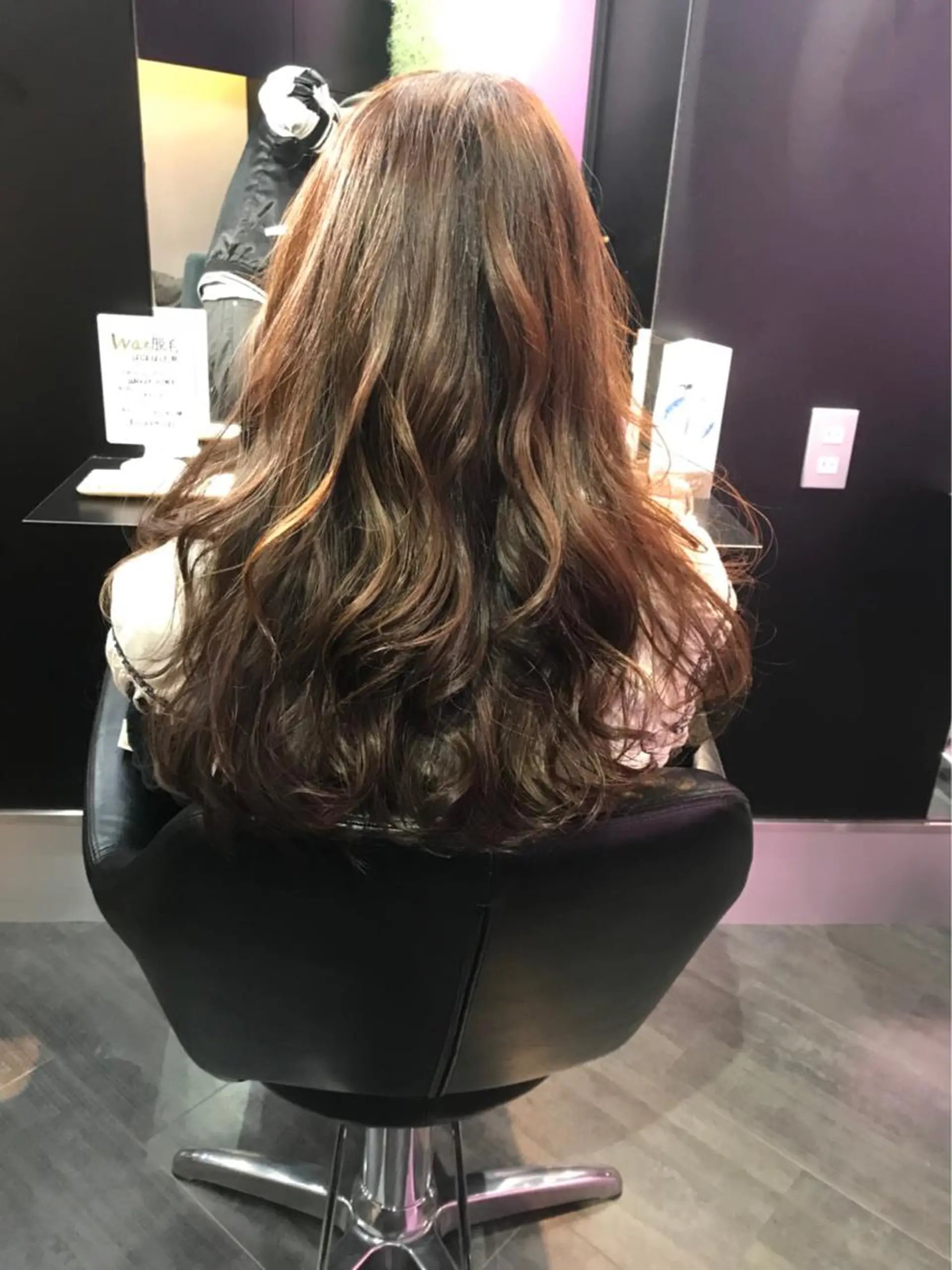 ロング カラー ブラウンカラー ラベンダーカラー ハイライト/髪質改善 ans/黒木 和大のヘアスタイル