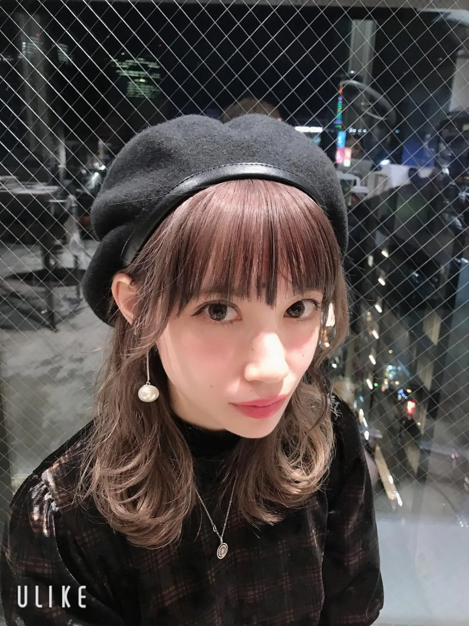 ミディアム カラー パーマ 伊奈 航平のヘアスタイル