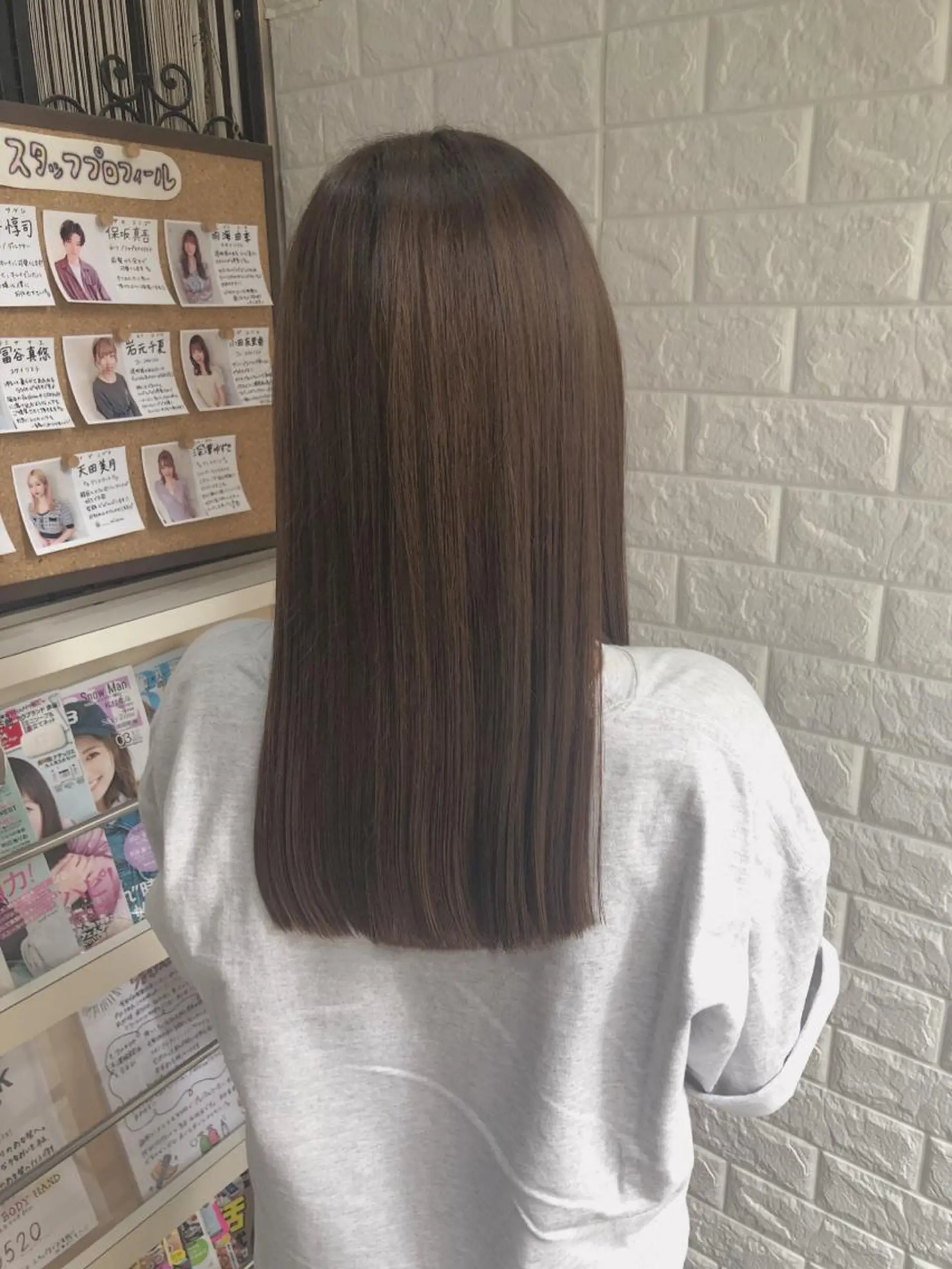 ロング カラー ベージュカラー グレージュ 韓国ヘア ♡tomimaのヘアスタイル