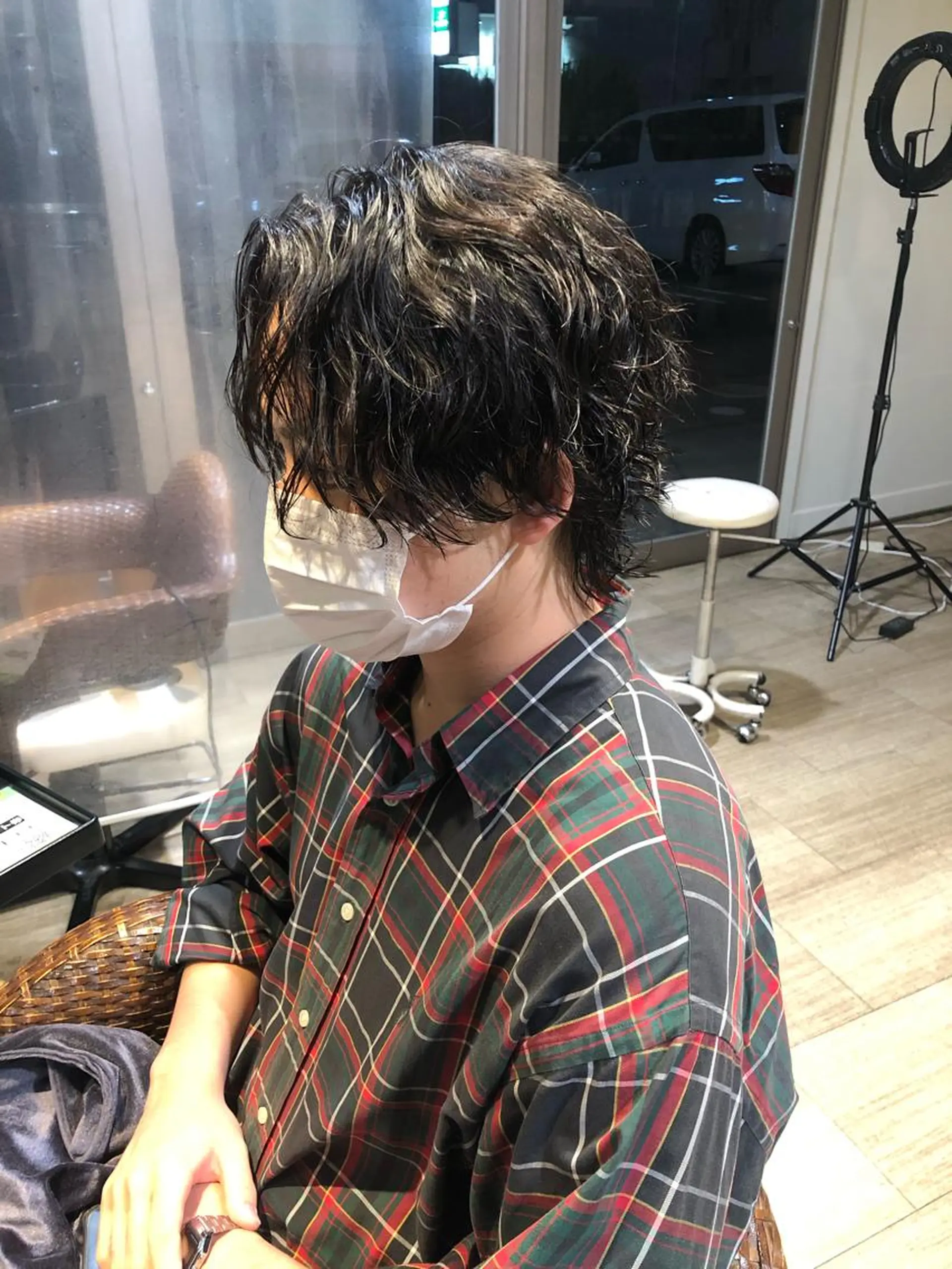 ミディアム パーマ メンズ パーマ/ハイトーン スパイキー/神田正紀のヘアスタイル