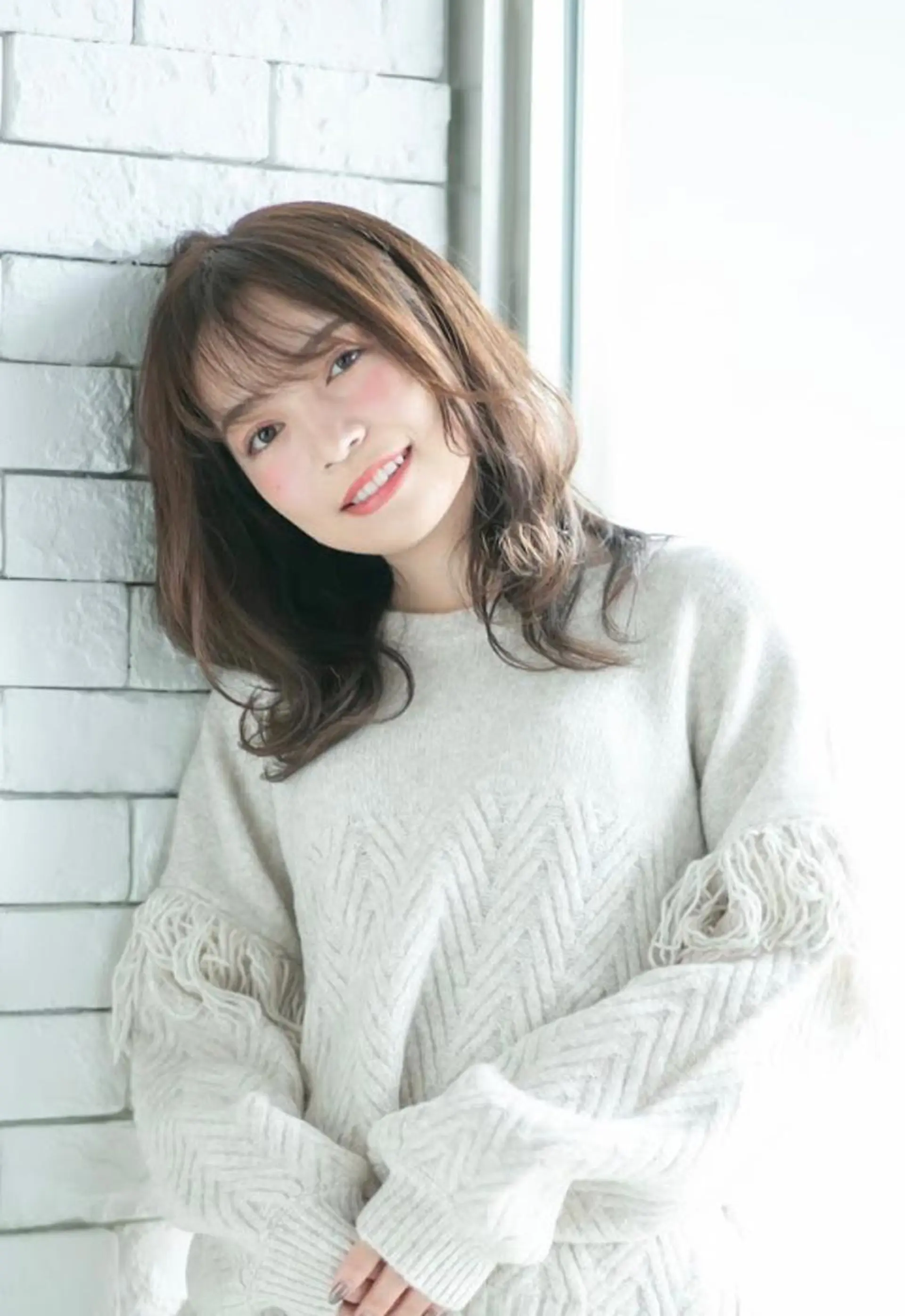 セミロング 西新/siohair 2nd/石尾刻矢のヘアスタイル