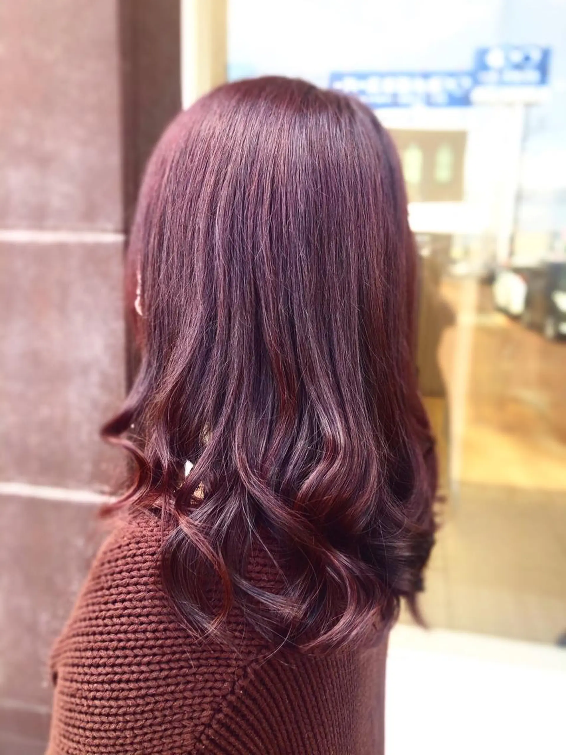 ミディアム カット ヘアカラー EARTH長岡 🌼渡辺まい🌼のヘアスタイル