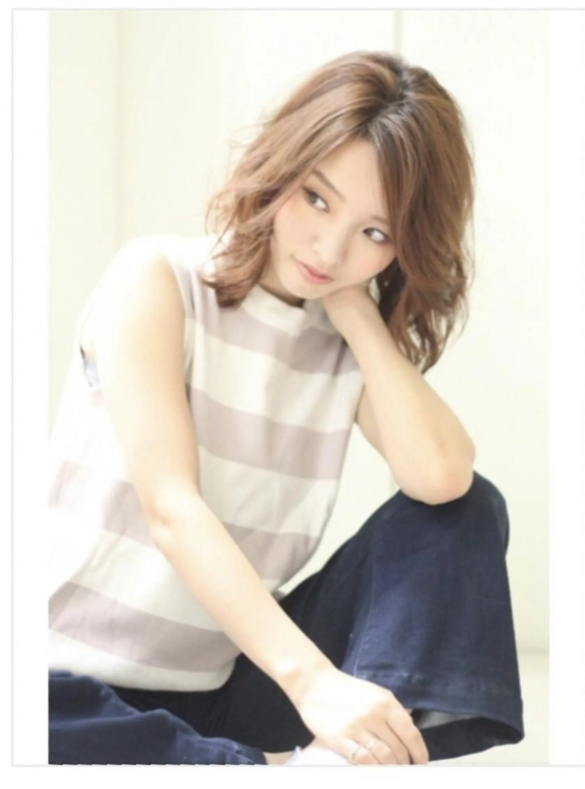 ミディアム SALOWIN神宮前五丁目店所属・🇰🇷韓国風艶髪✨ 髪質改善 倉岡しおんのヘアスタイル