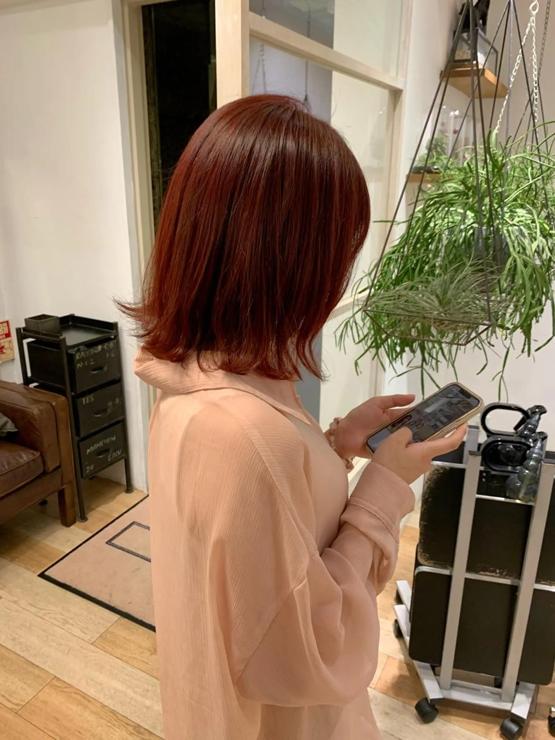 ミディアム カラー REINA☁️透明感 カラー/ぷつっと♡のヘアスタイル