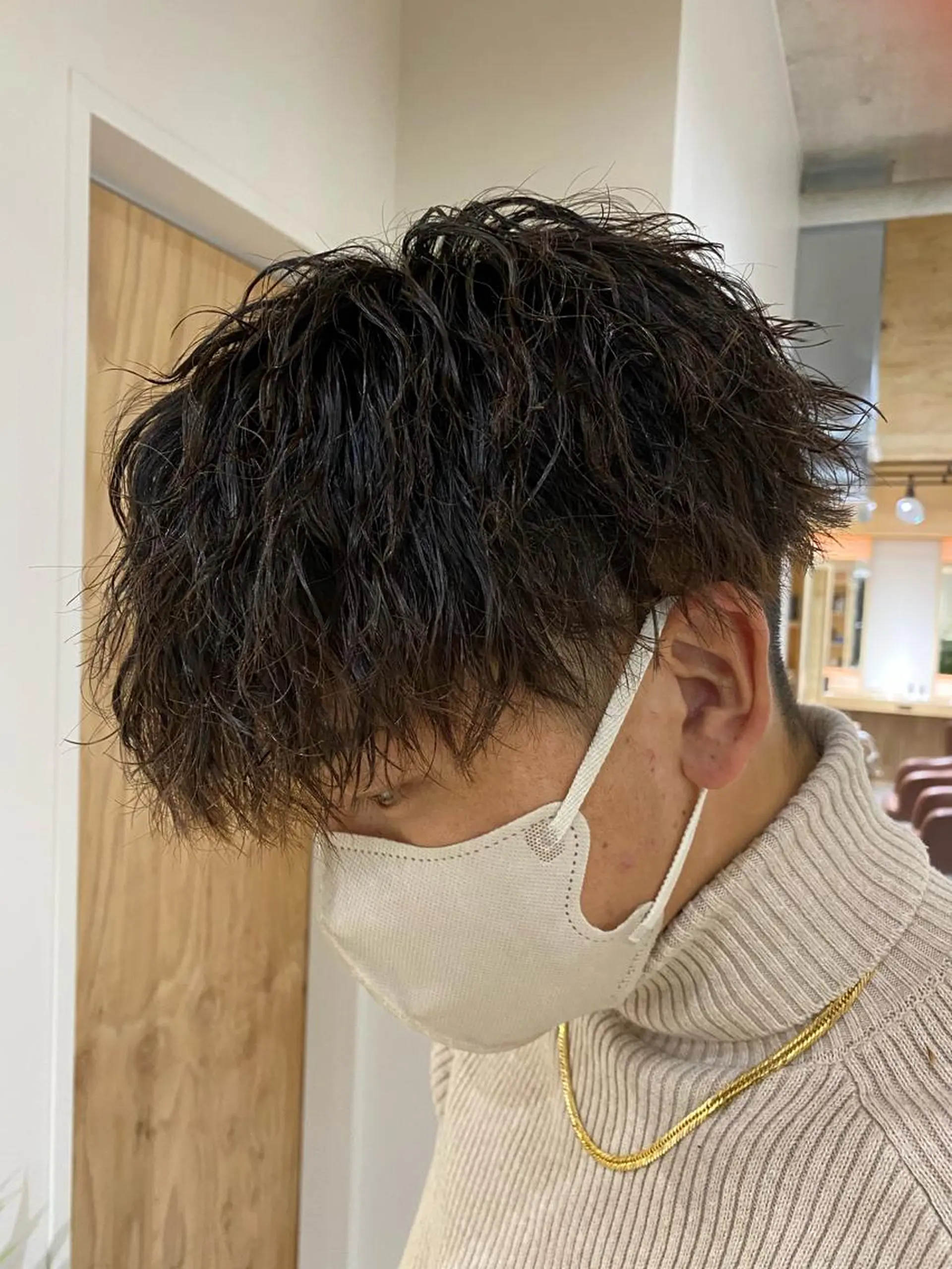 パーマ メンズ カット パーマ トリートメント ヘアセット メンズブリーチカラー /パーマ ごーた立川のヘアスタイル