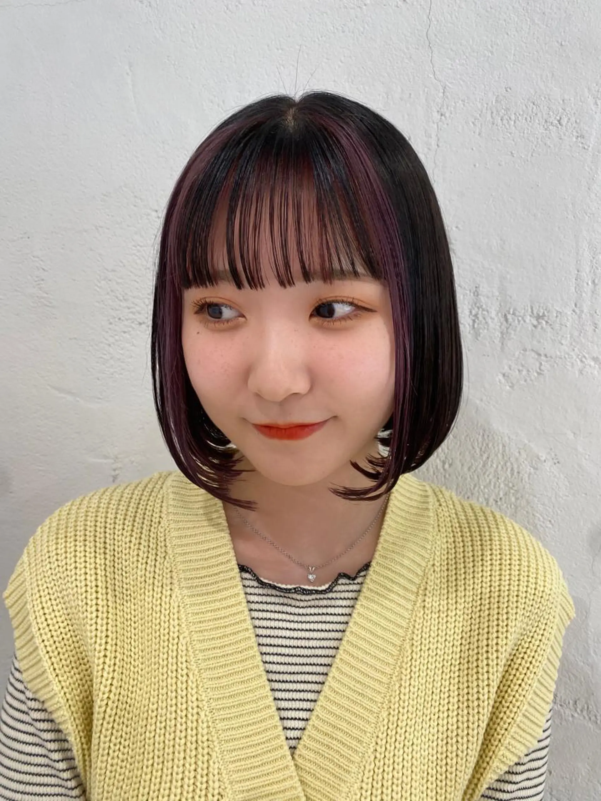 ミディアム 🍋暖色カラーヘアア レンジniina🍋のヘアスタイル