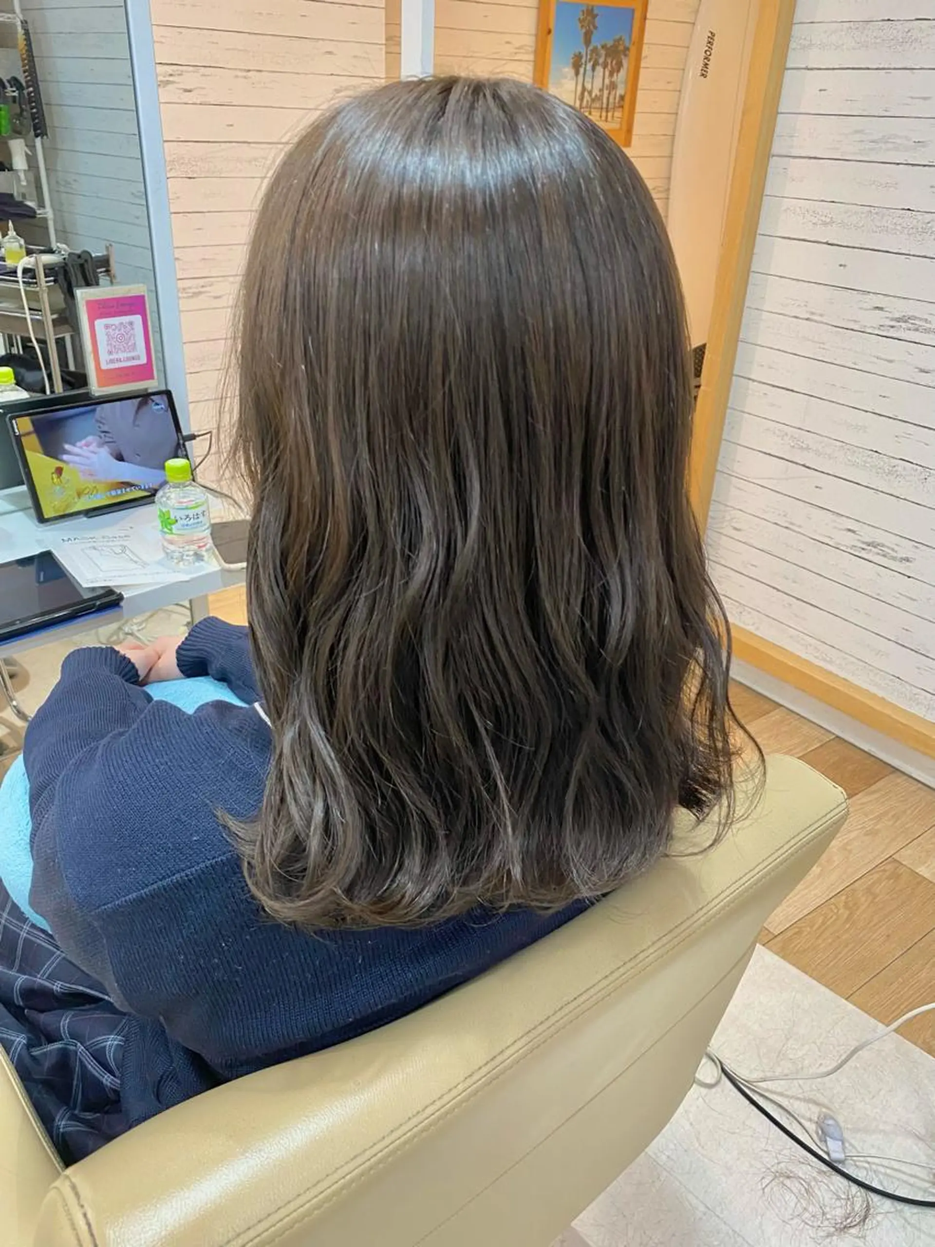 ミディアム カット ヘアカラー トリートメント 荒木 たけるのヘアスタイル