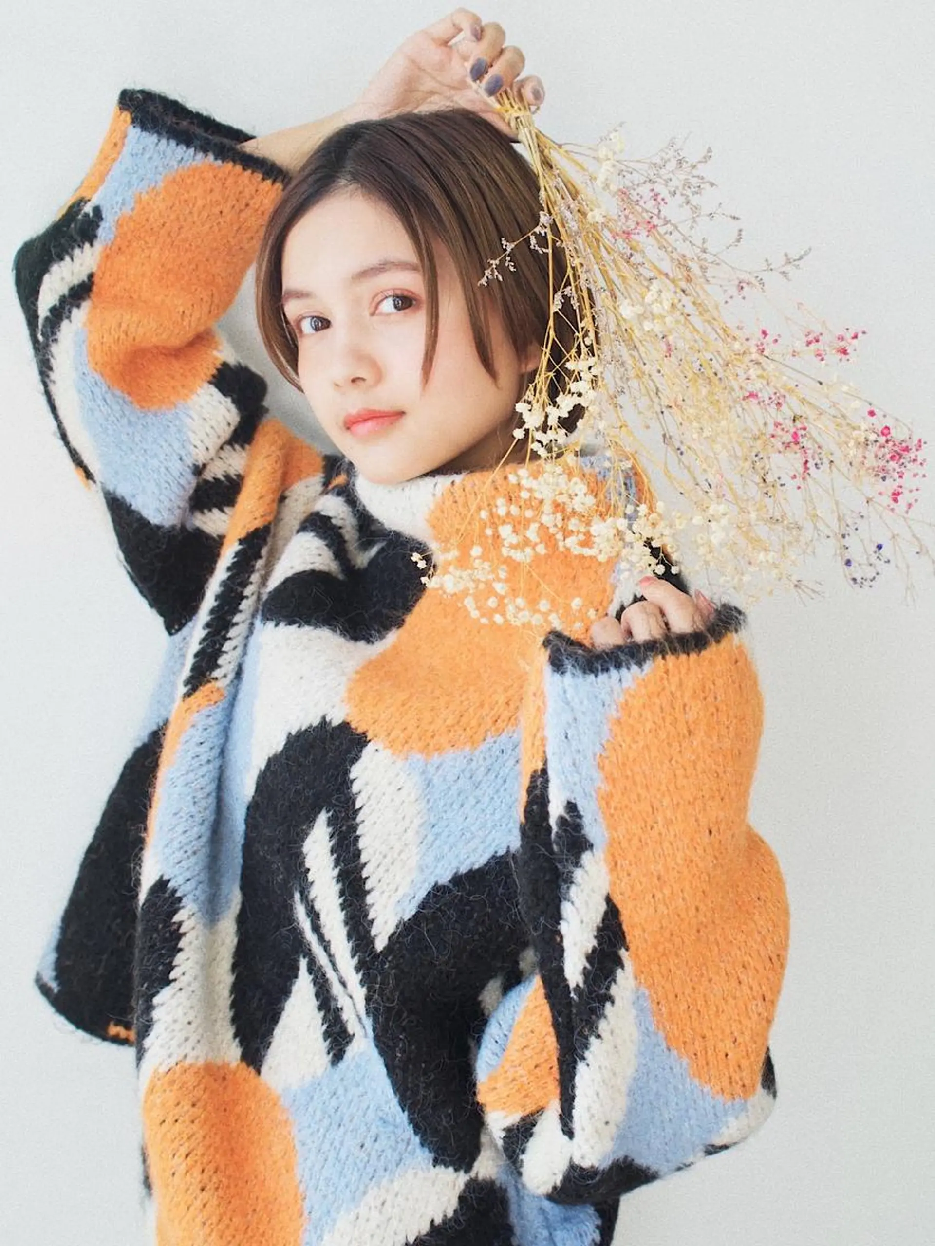 ショート 切りっぱなしボブ ショートボブ ボブ ハイライト シースルーバング バレイヤージュ茅ヶ崎 オオタ カズキのヘアスタイル