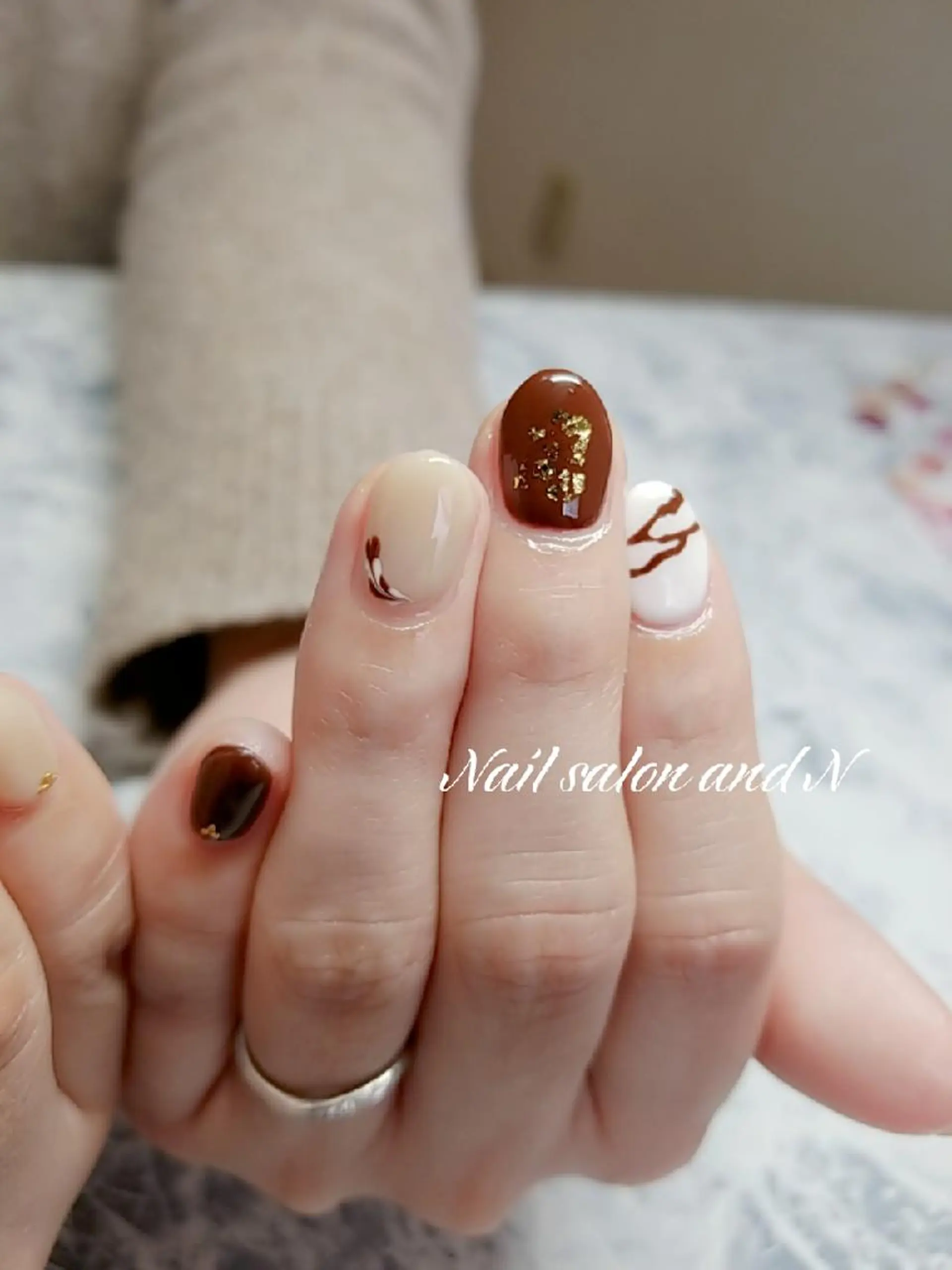 ネイル バレンタイン and Nのネイルデザイン