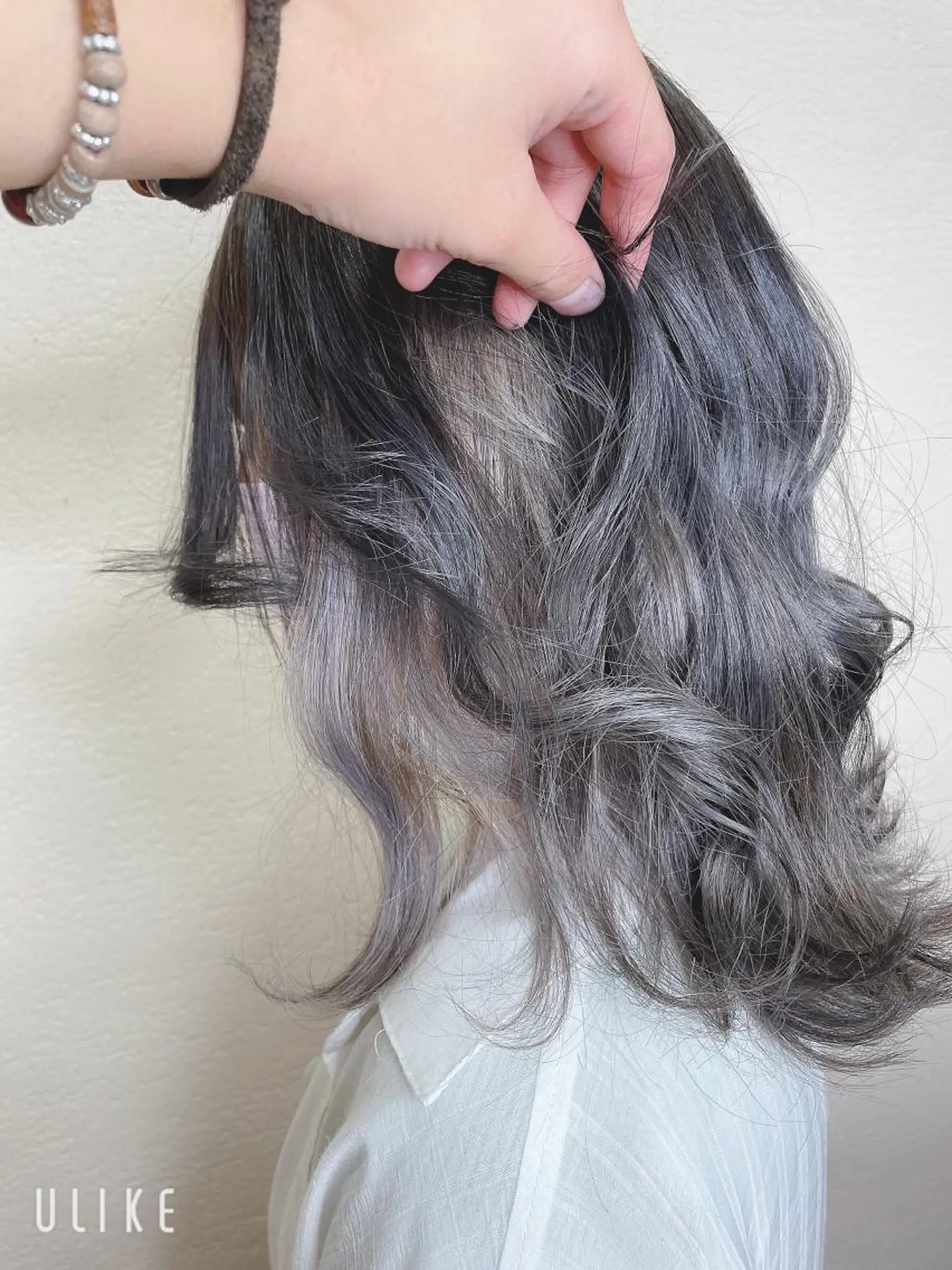 ロング カラー シルバー カット ヘアカラー トリートメント ❣️モードケイズ塚口 和田一将のヘアスタイル