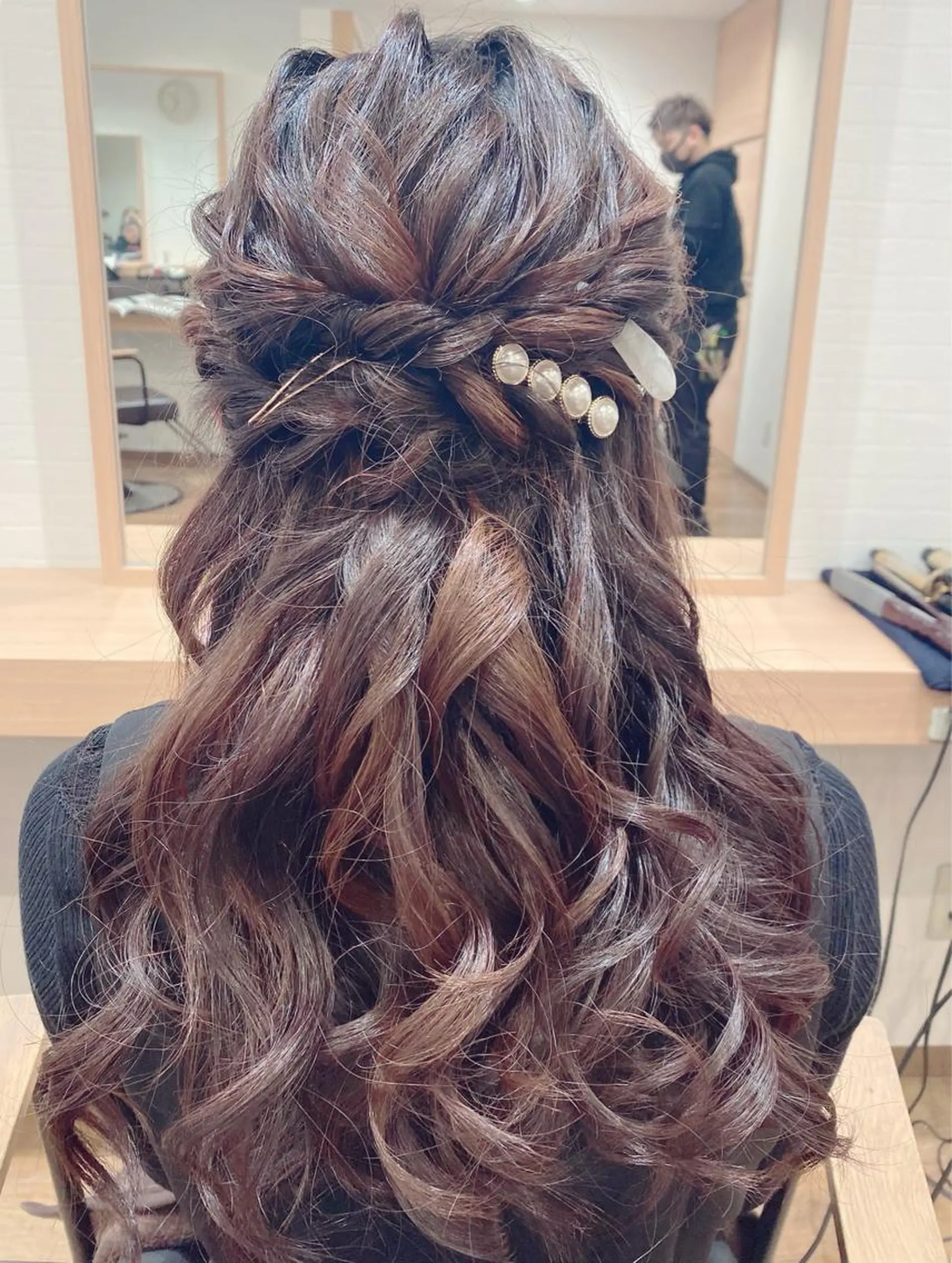 ヘアアレンジ ハーフアップ ヘアセット GRANLUSSO 〜グランルッソ駅前店所属・木口 嘉美のヘアスタイル