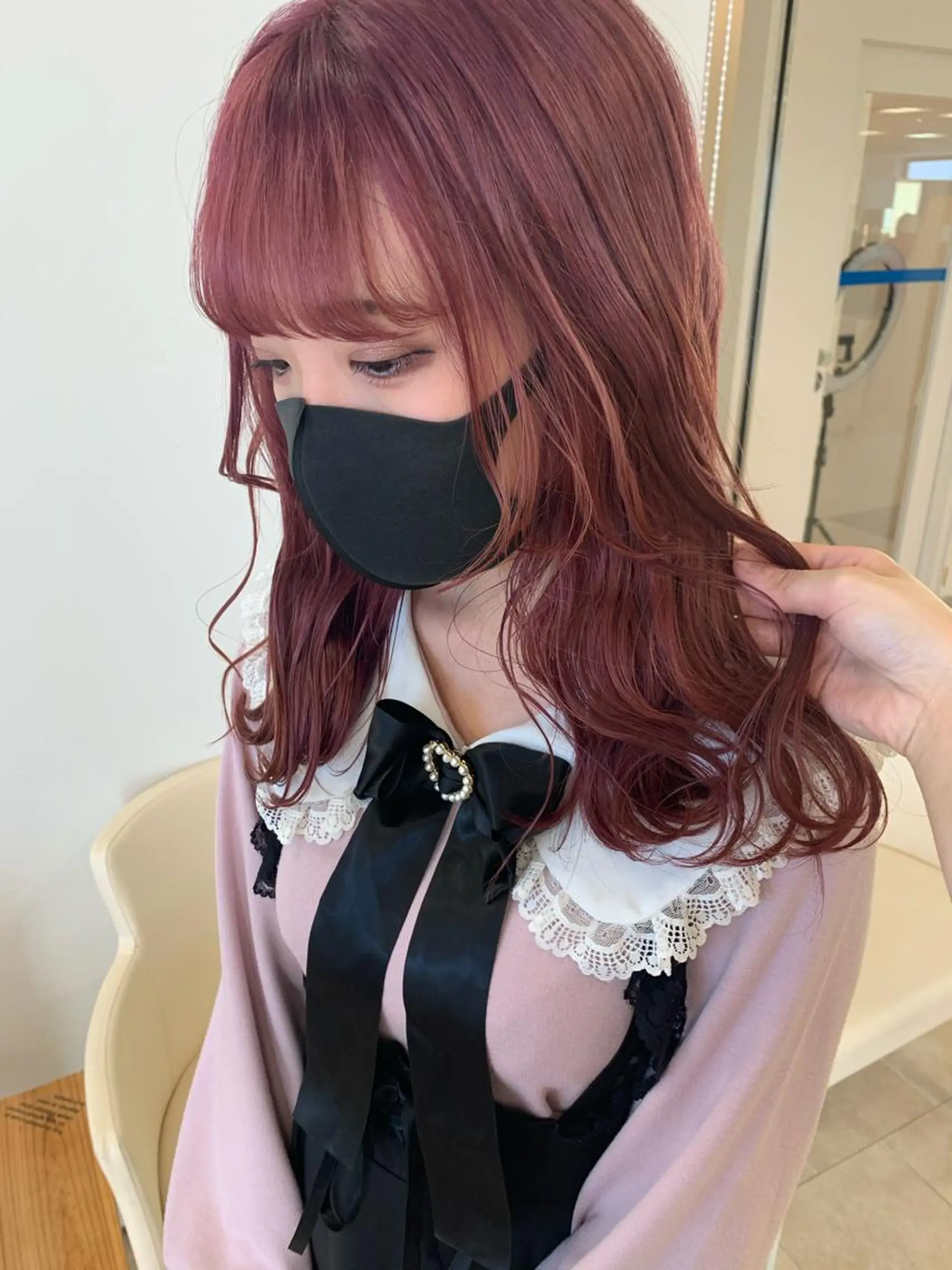ミディアム カラー カット ヘアカラー トリートメント 暖色専門美容師🎀 お客様満足度◎のヘアスタイル