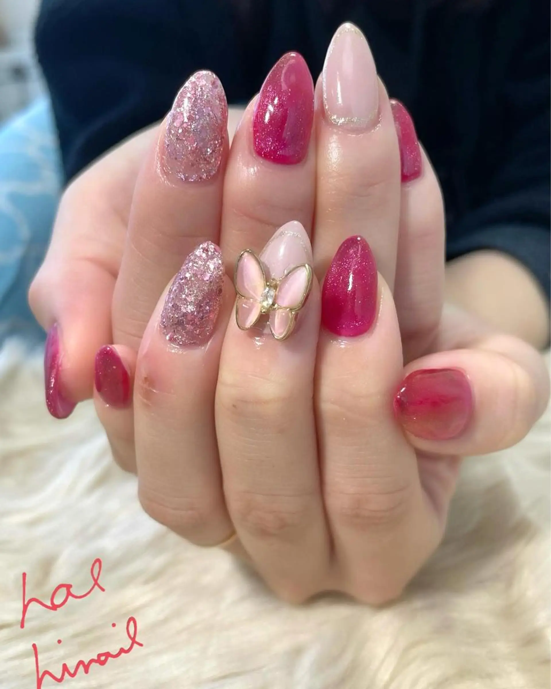 ネイル ピンク はるひな ねいるのネイルデザイン