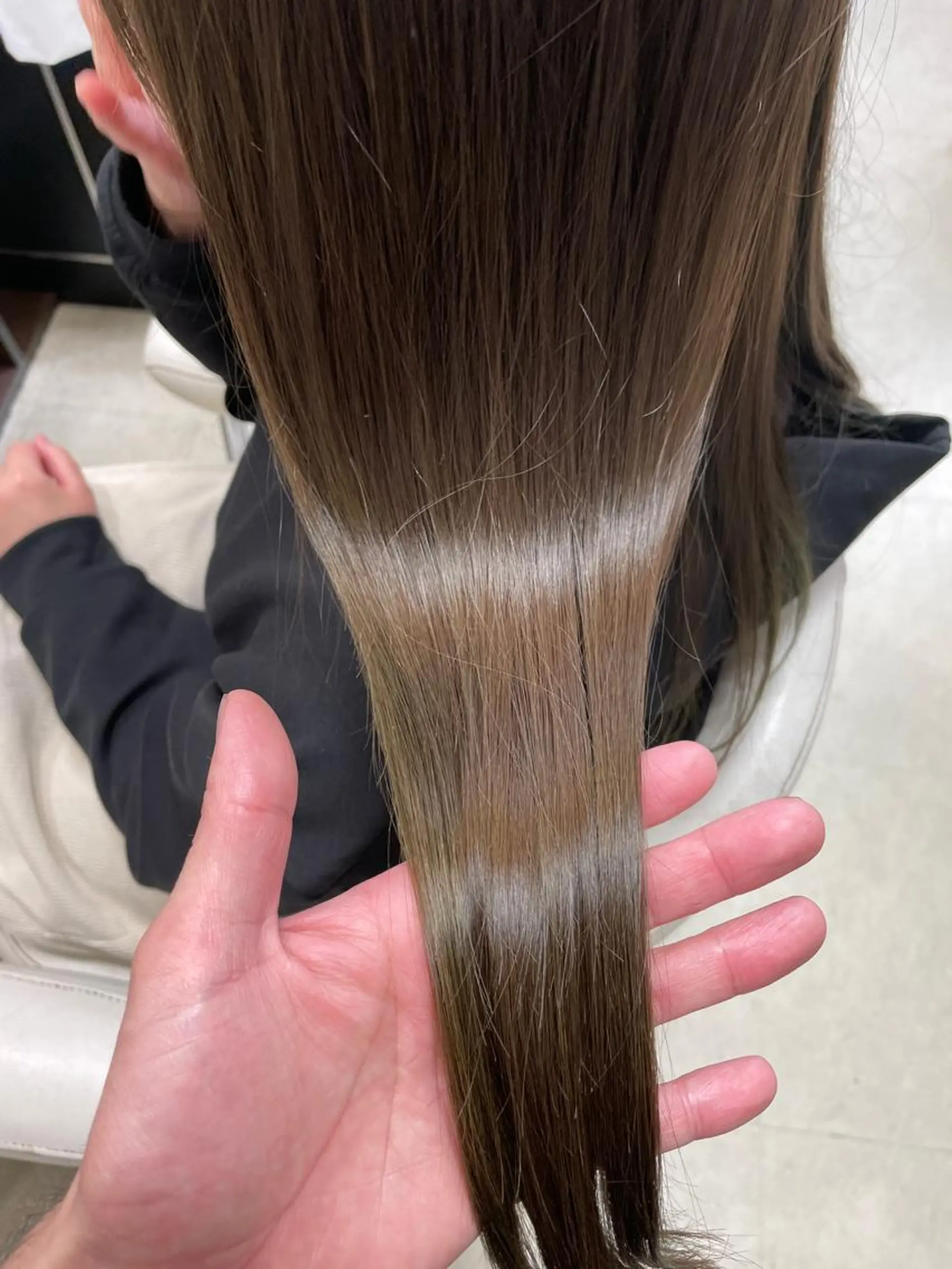 ロング カット ヘアカラー 縮毛矯正 le. pidorgeのヘアスタイル