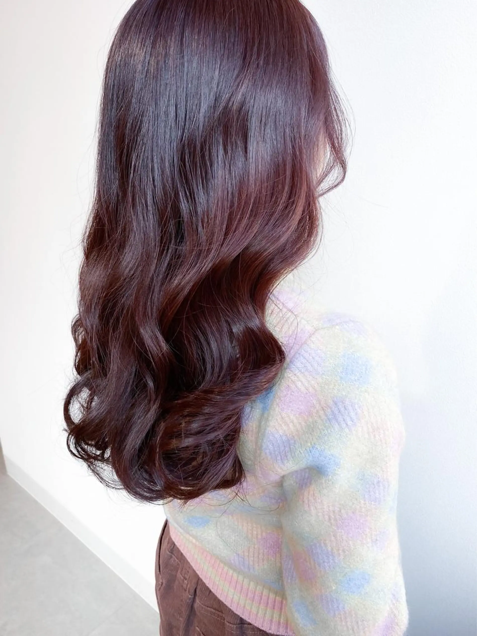 ロング カラー ローズカラー カット ヘアカラー トリートメント Meena by urban所属・丹羽 隼人/髪質改善 /韓国ヘア🇰🇷のヘアスタイル