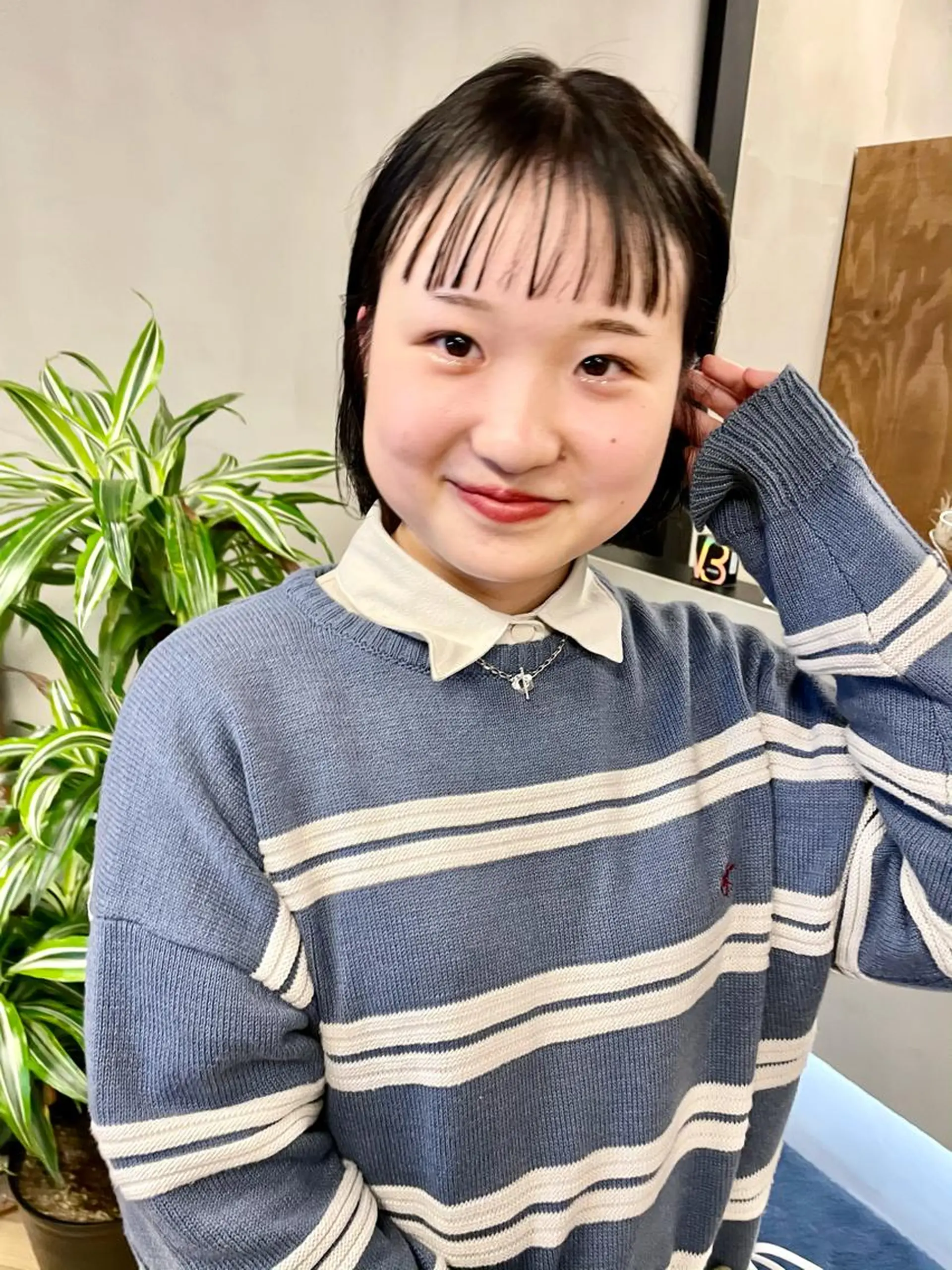 ミディアム カラー パーマ カット ヘアカラー トリートメント tatsumi/ボブ ウルフ/レイヤーのヘアスタイル