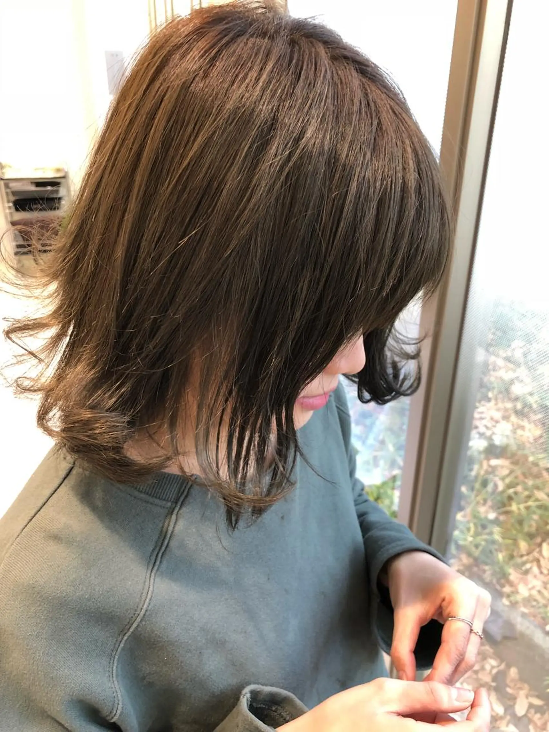 ミディアム 福元 保雄のヘアスタイル