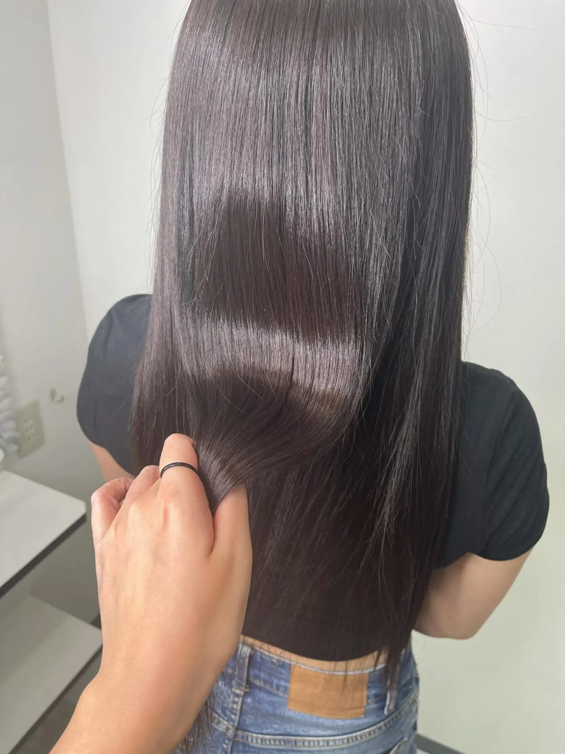 ロング &chaLme   心斎橋所属・emi/髪質改善/ 韓国風/艶カラーのヘアスタイル