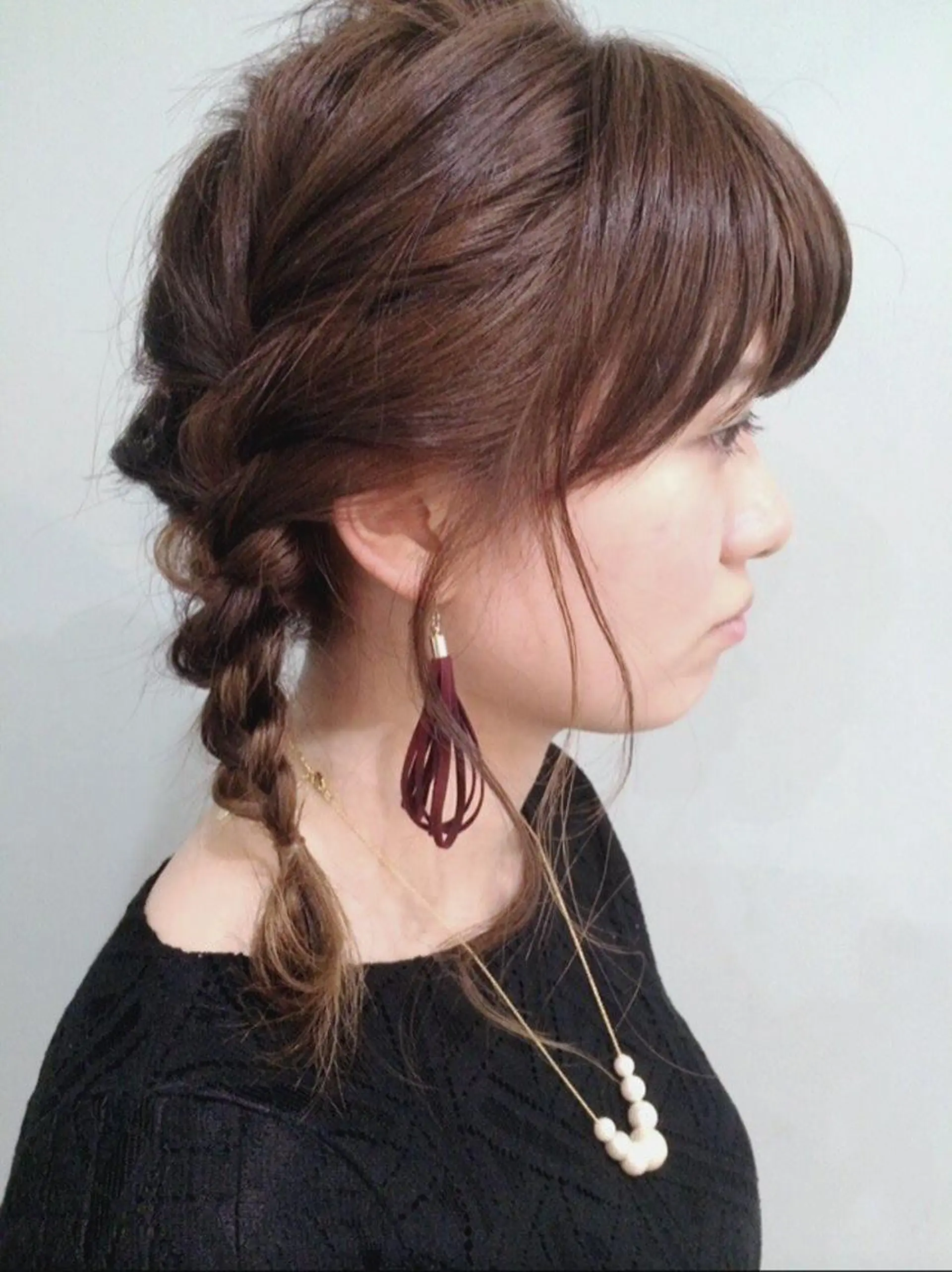 セミロング キノシタ ナオユキのヘアスタイル