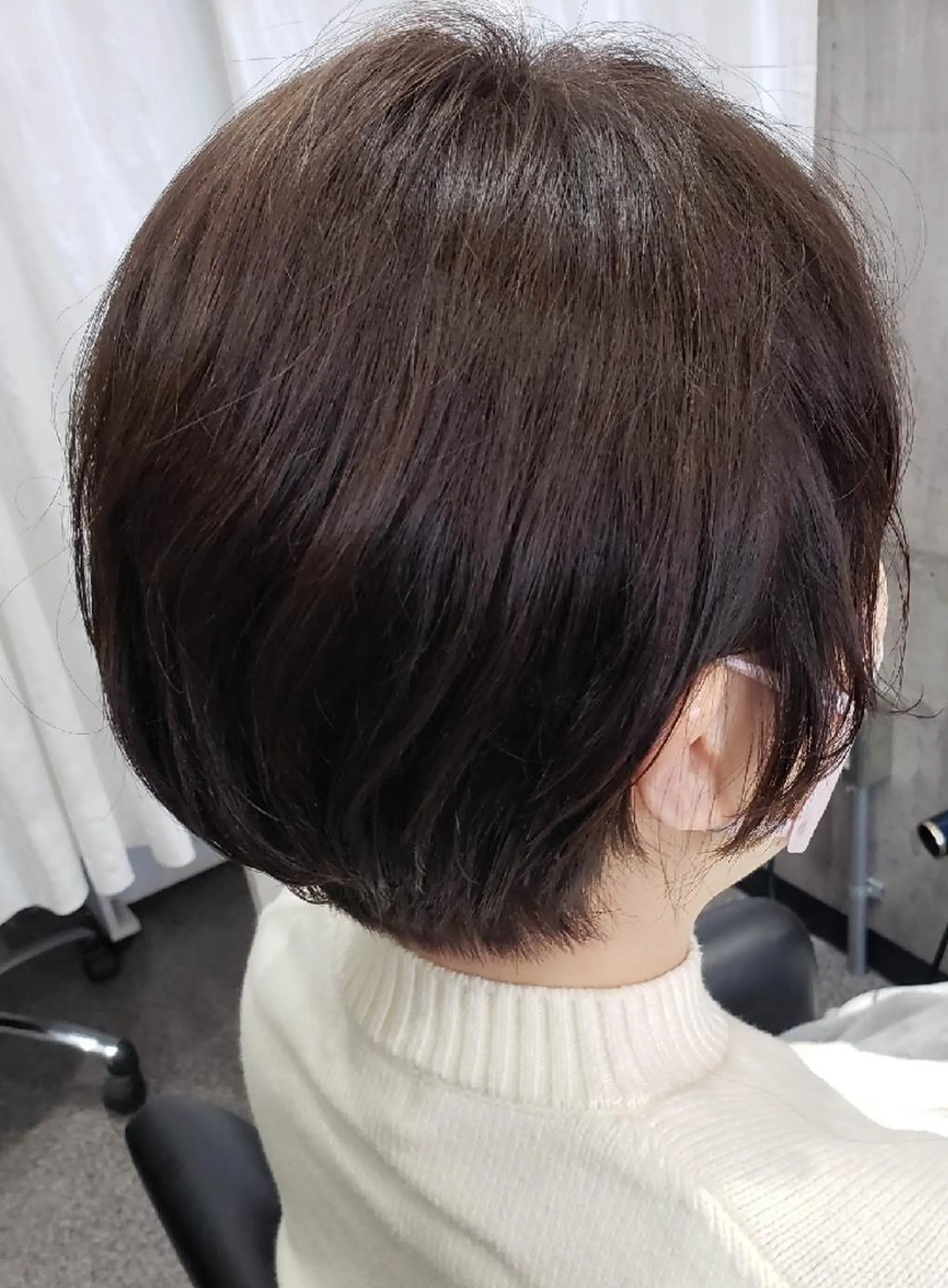 ショート ショートボブ ボブ ショートヘア カット ヘアカラー トリートメント 黒田 かな子のヘアスタイル