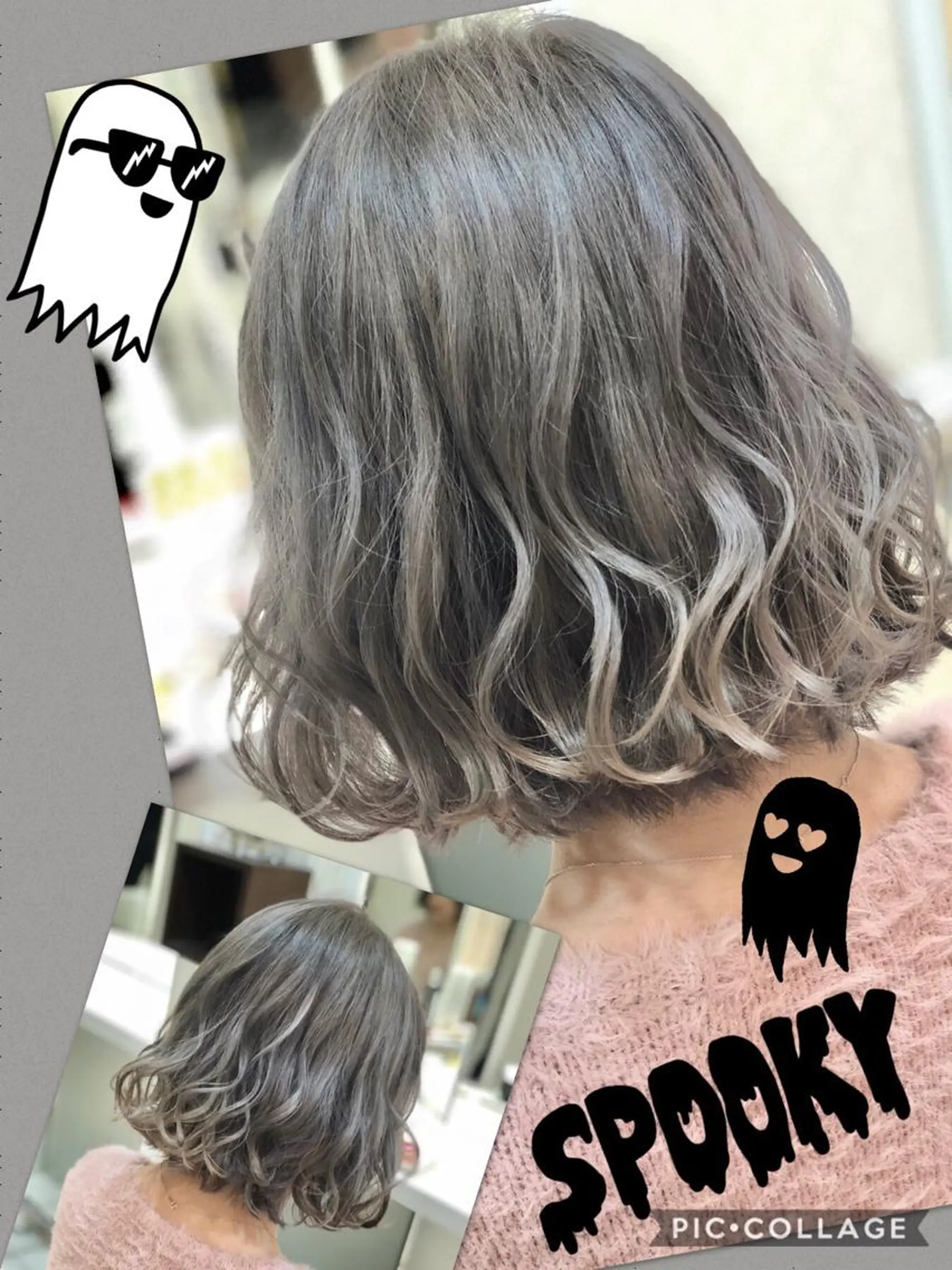 ショート カラー ブリーチ ケアブリーチ グレージュ イルミナカラー 外国人風カラー 永島 桜のヘアスタイル