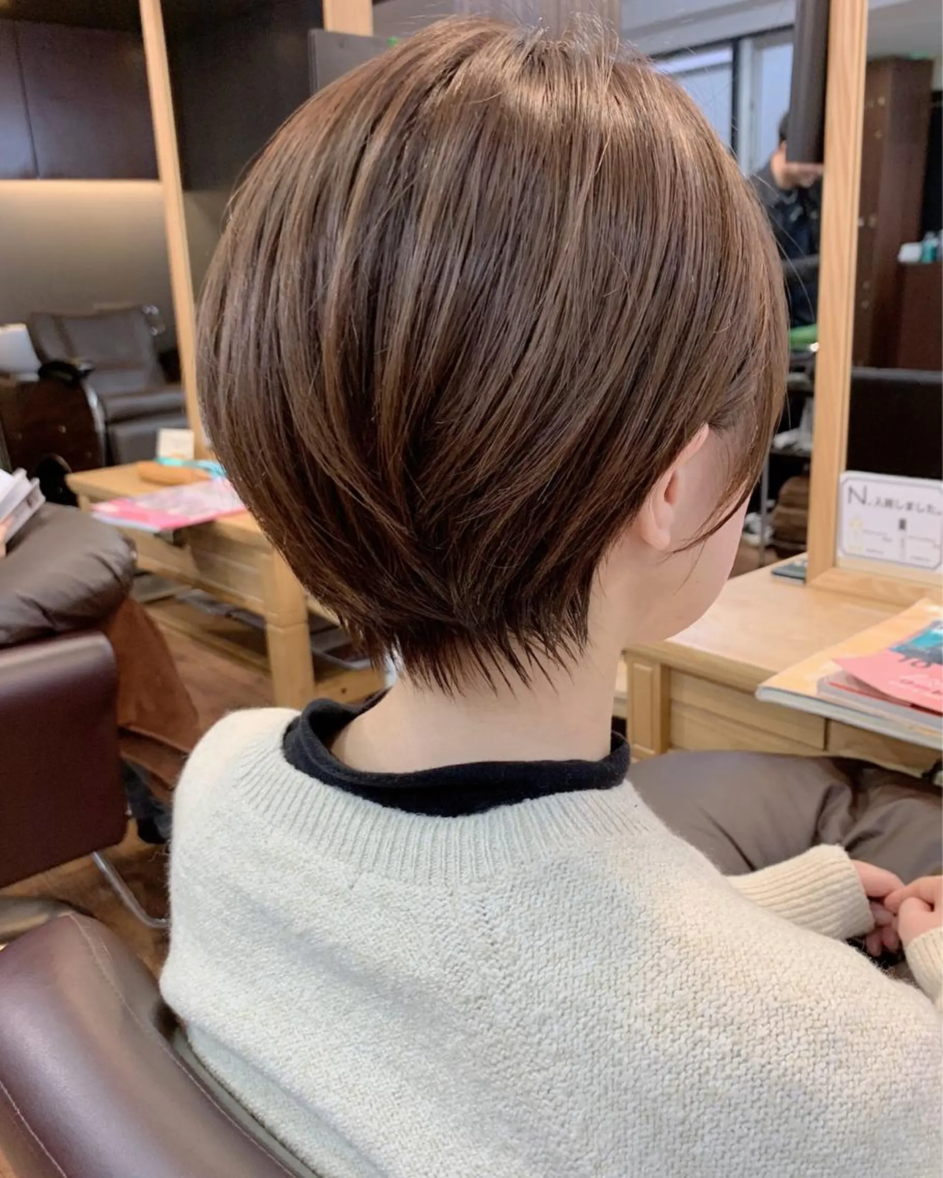 ショート 縮毛矯正/ショート/ レイヤー/畑中正敏のヘアスタイル