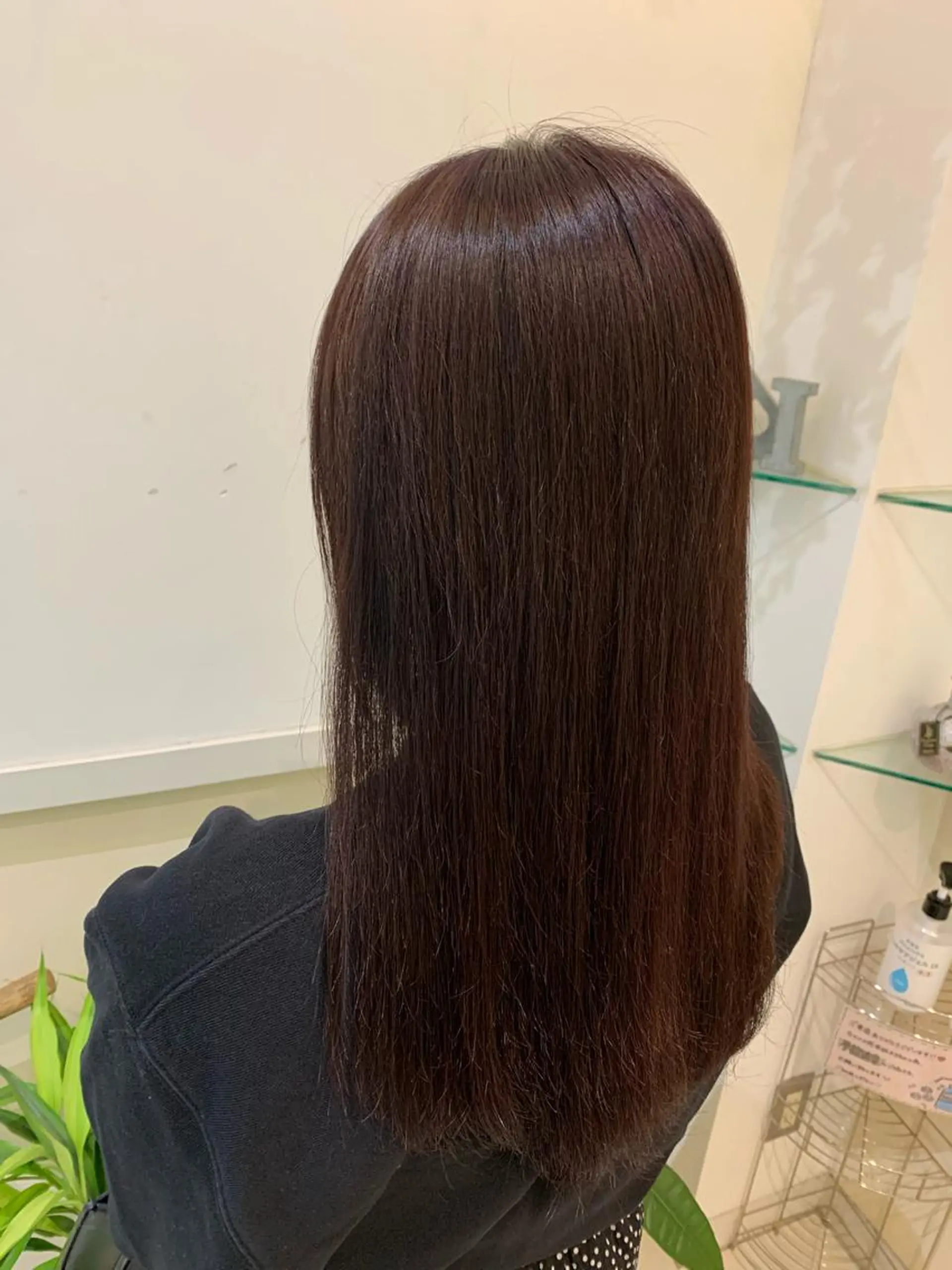 ロング カラー ブリーチしない暖色 カラー🥀杉 優菜のヘアスタイル