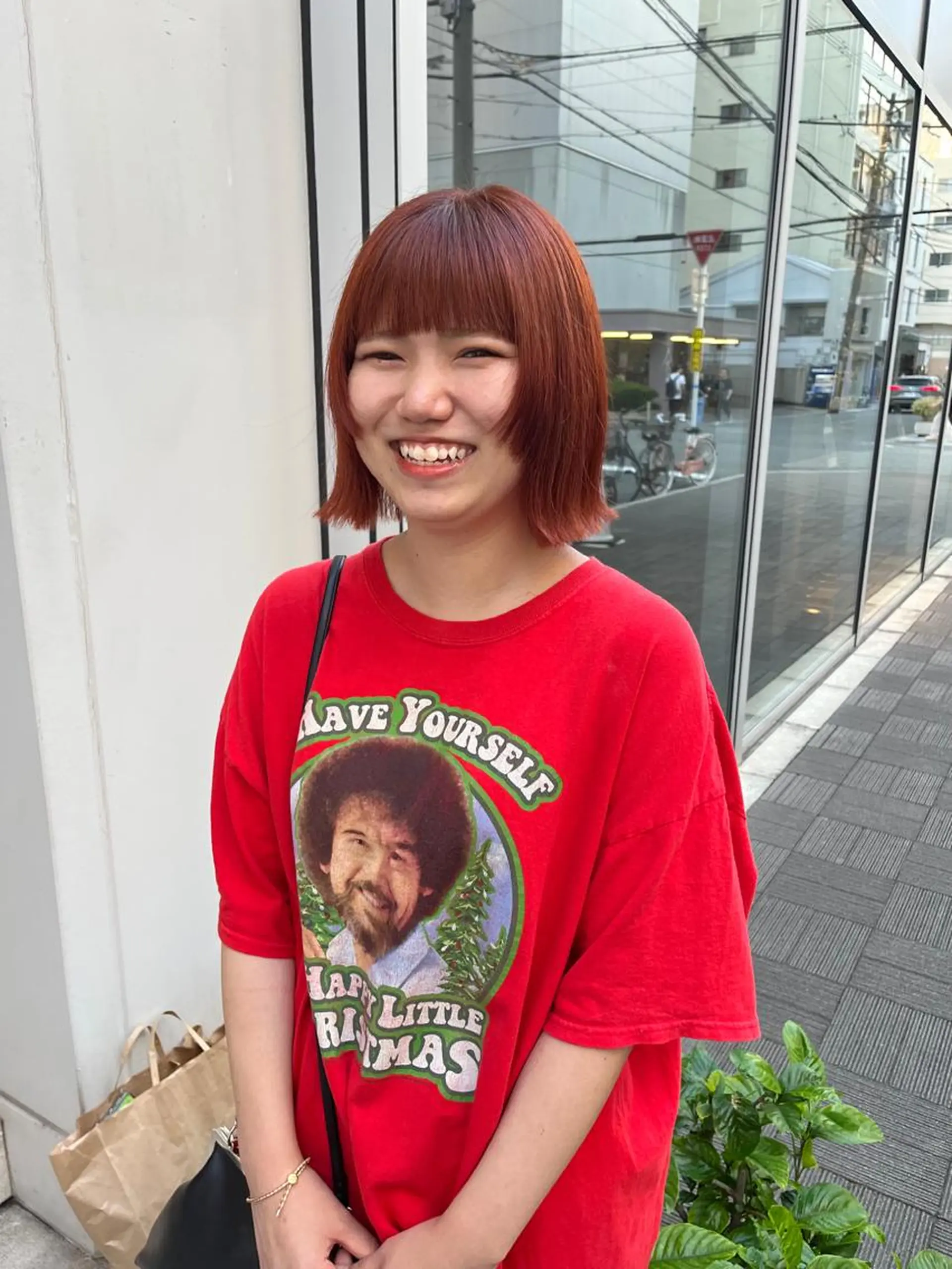 ショート カラー ブラウンカラー オレンジ オレンジブラウン ボブ 顔周りカット カット ヘアカラー ショート/パーマ/ カラー/FUKOのヘアスタイル