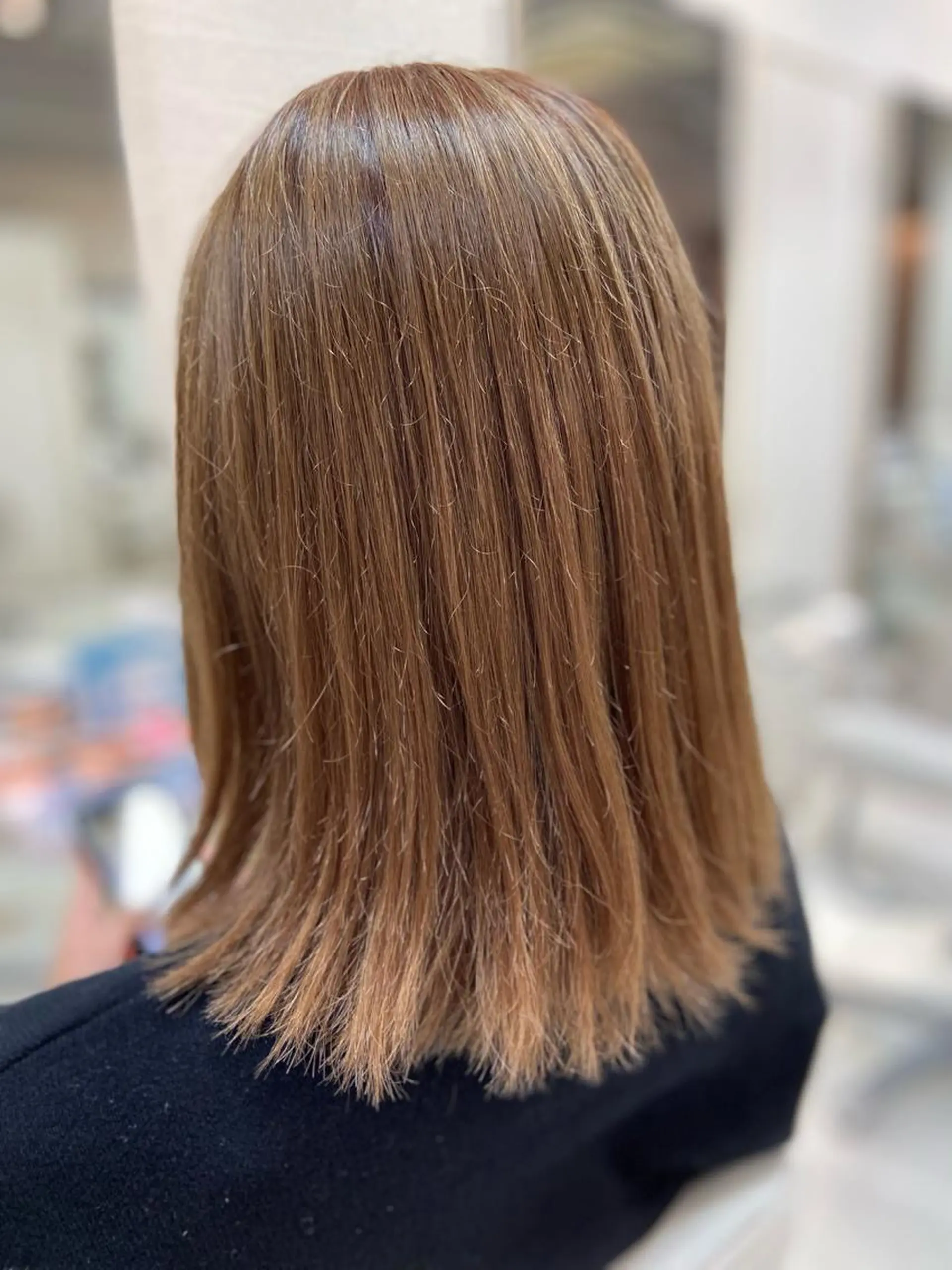 ミディアム カラー ベージュカラー カット ヘアカラー トリートメント 菊地 美憂のヘアスタイル