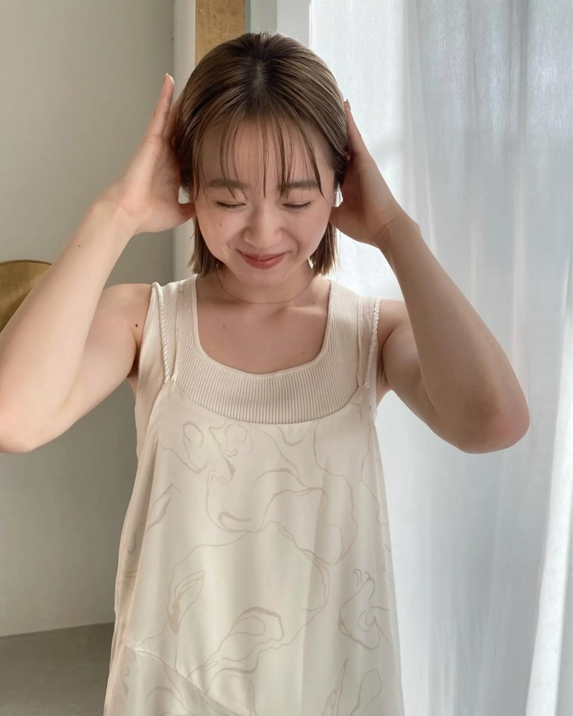 ショート カラー ヘアアレンジ Nancy所属・束感まつげ❤︎ あみのマツエク・マツパデザイン