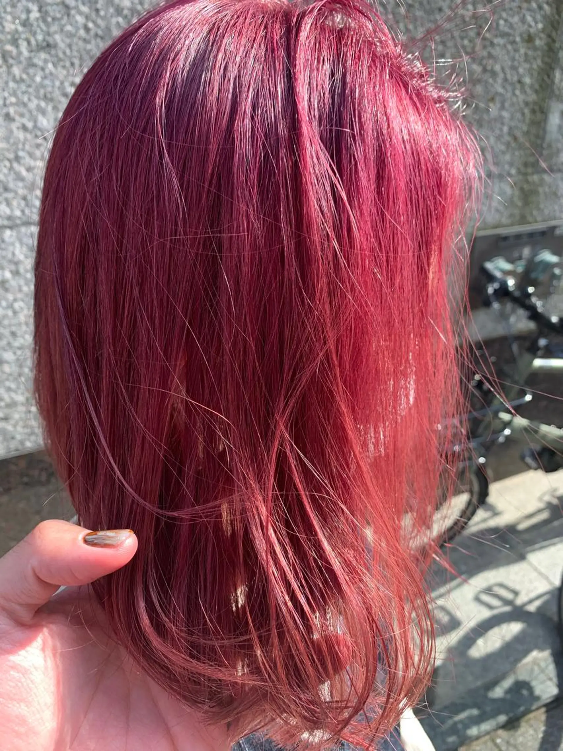 ミディアム カラー ヘアアレンジ ベージュカラー ブリーチ ケアブリーチ カシス グラデーションカラー ✨🧸チバ ダイスケ🧸✨のヘアスタイル