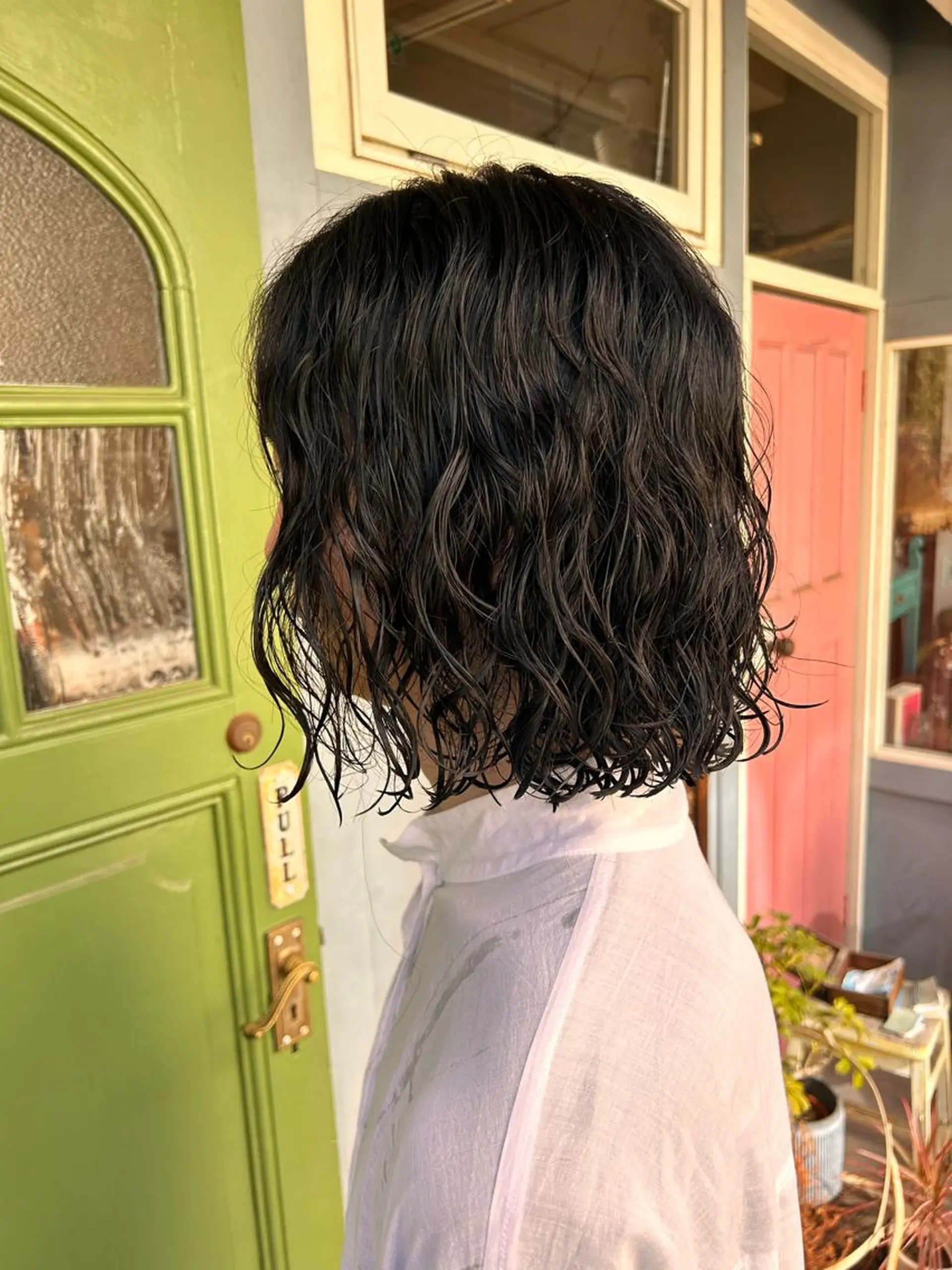 ショート パーマ メンズ カット パーマ 清水千優/パーマ/透 明感カラー/メンズのヘアスタイル