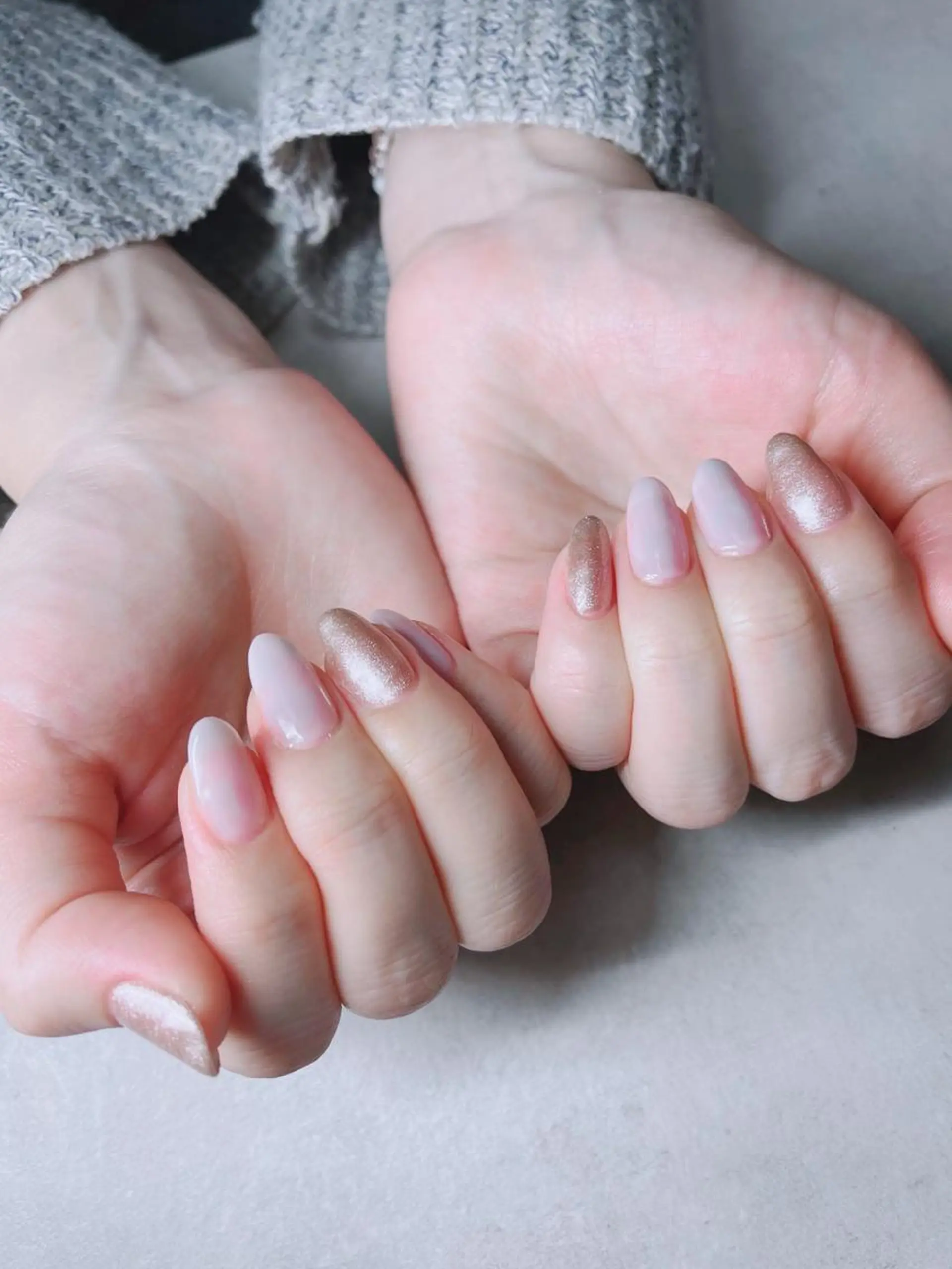 ネイル ニュアンスネイル ate eyelash 和泉府中店【まつげパーマ／ラッシ ユリフト/LED/東感バインド／眉毛】所属・もり まゆみのマツエク・マツパデザイン