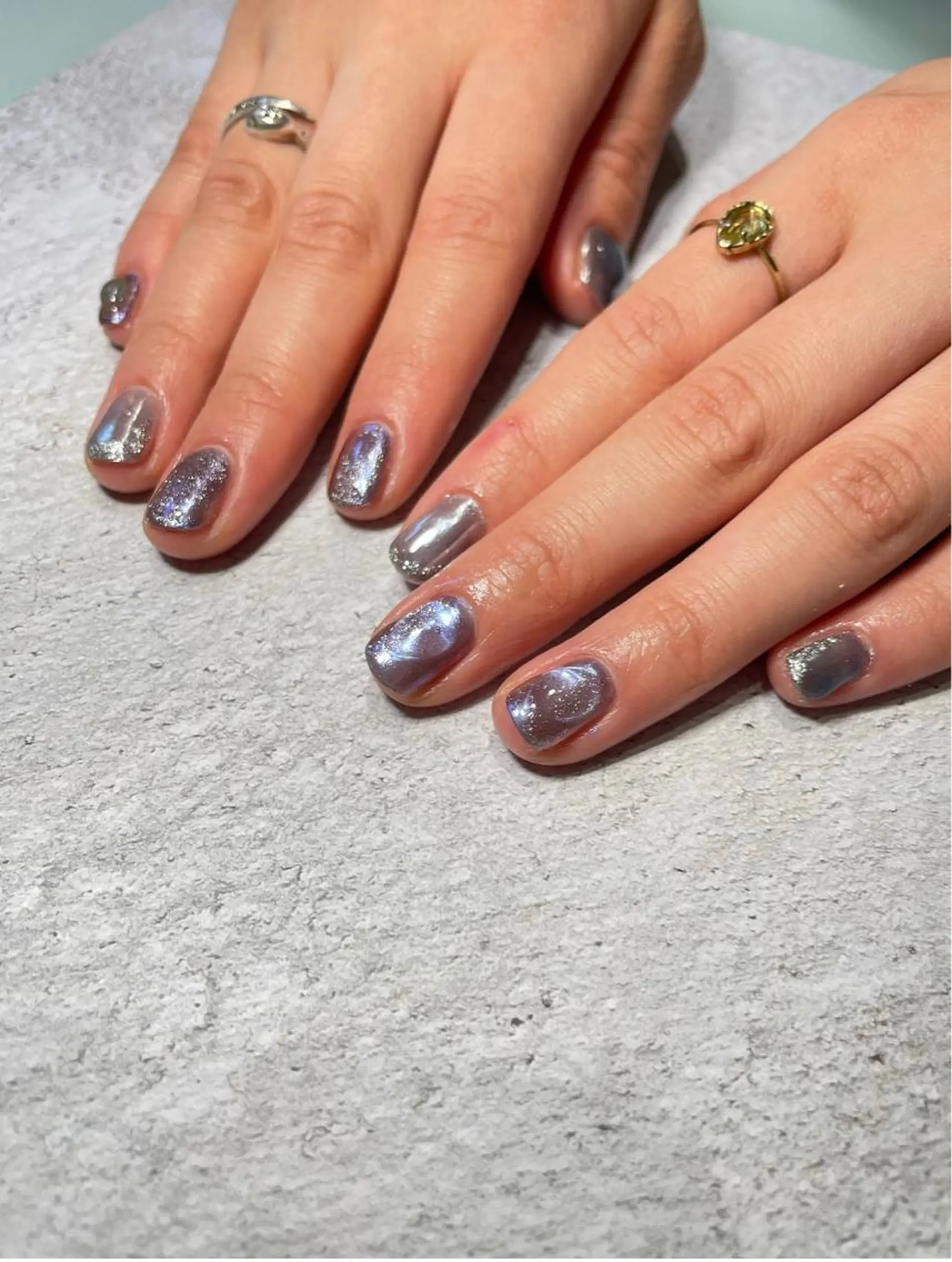 ネイル ミラーネイル nail salon CIELのネイルデザイン