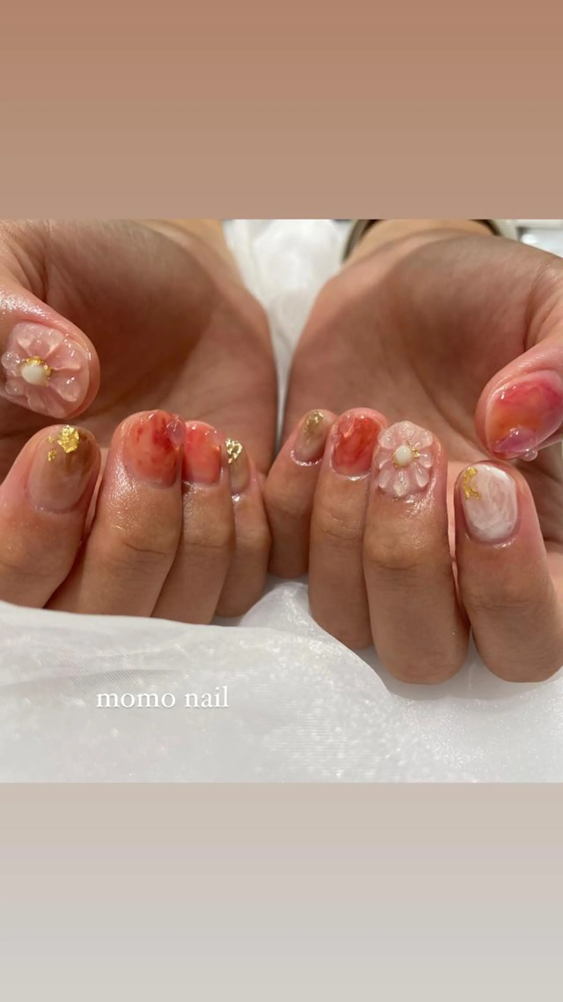 ネイル ハンドネイル 淡色ネイル 🎀moeのネイルデザイン