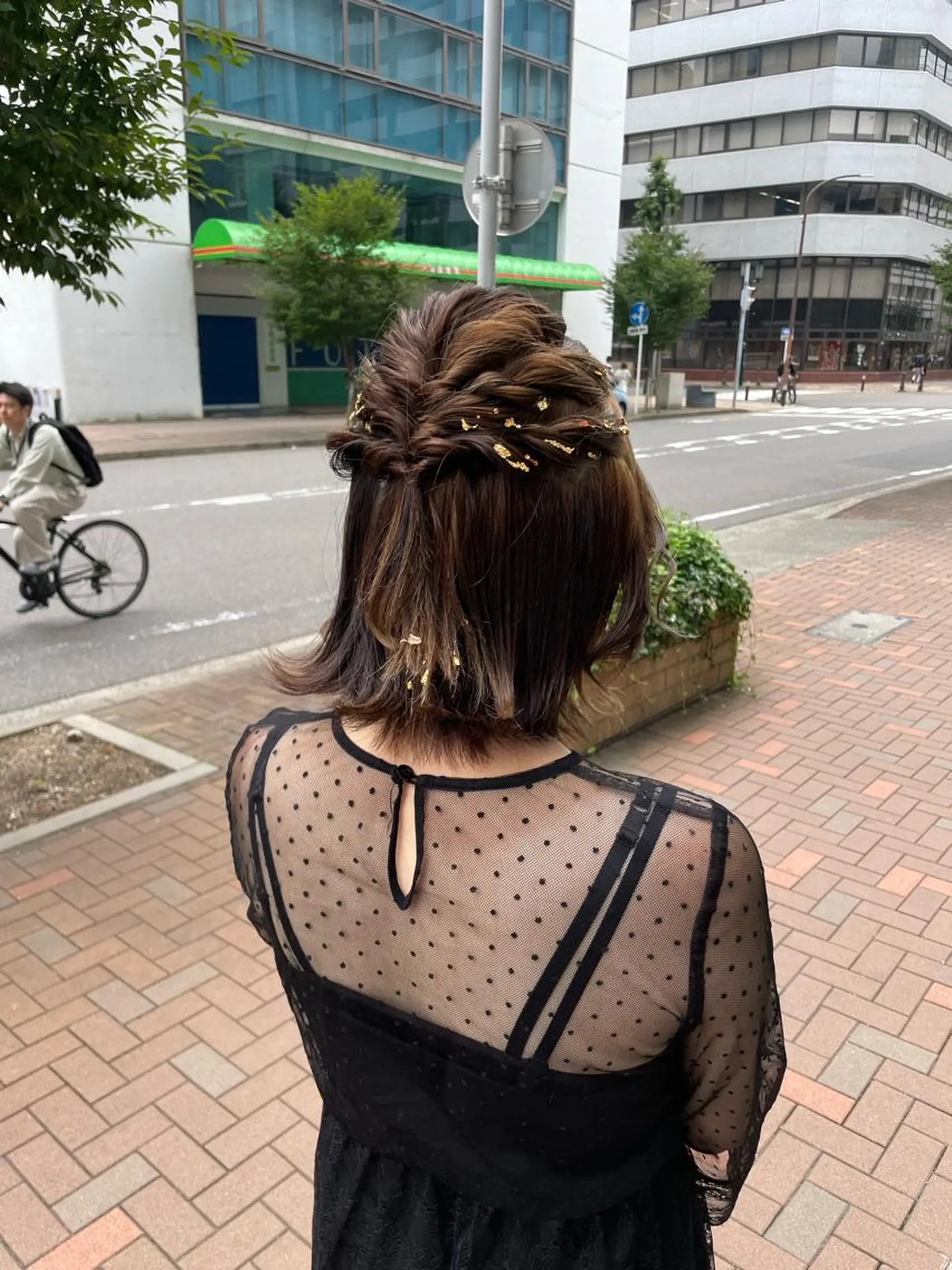 ヘアアレンジ ハーフアップ ボブ ヘアセット A/LEE所属・久保田 千尋のヘアスタイル