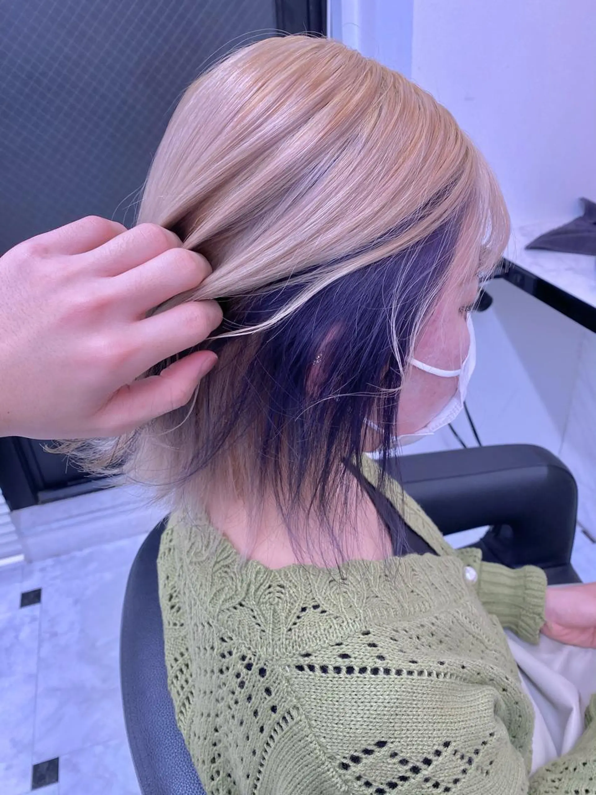 ショート カラー ヘアカラー トリートメント ヘッドスパ ヘアセット ダブルカラー 韓国ヘアKYONのヘアスタイル