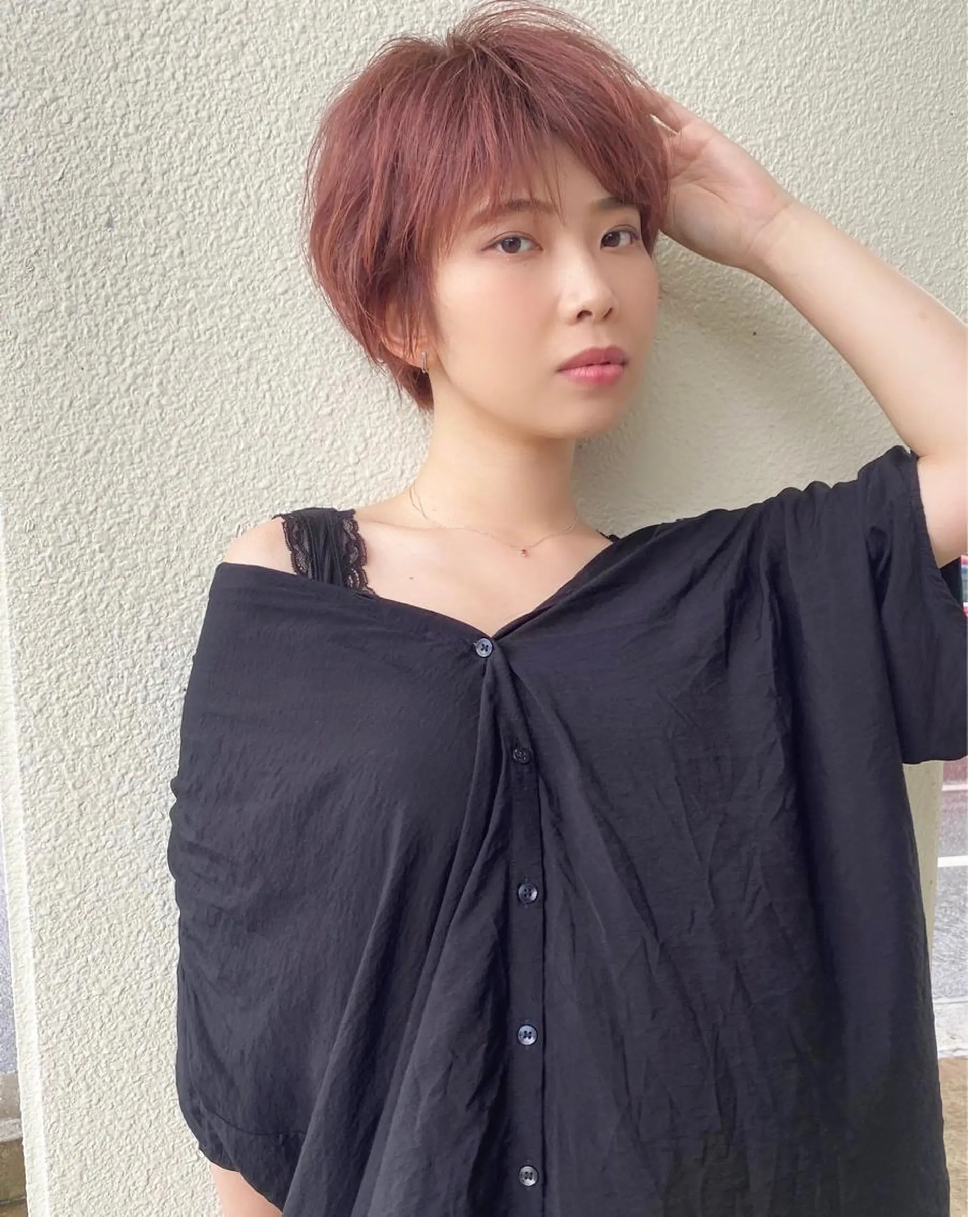 ショート カラー イルミナカラー カット ヘアカラー grand juteのヘアスタイル