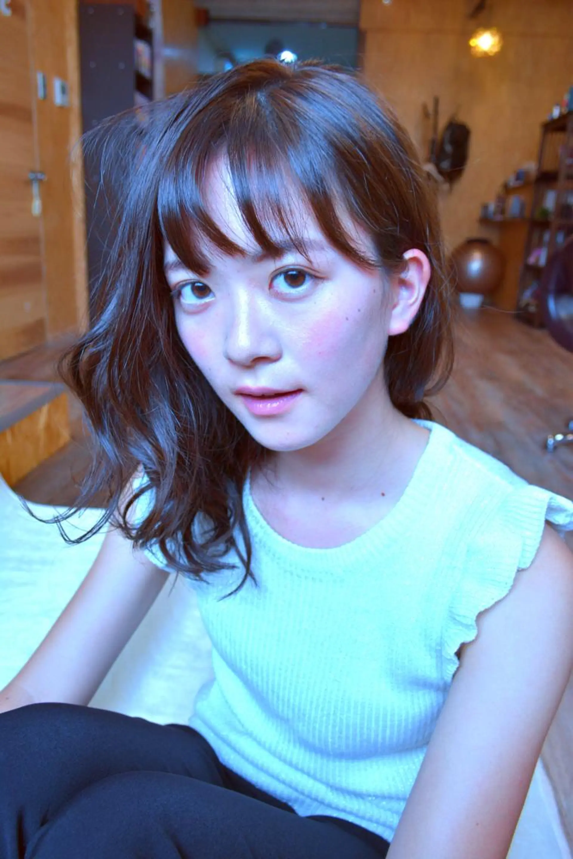 ミディアム カラー パーマ ヘアアレンジ レイヤーカット belle chambreイブカのその他イメージ