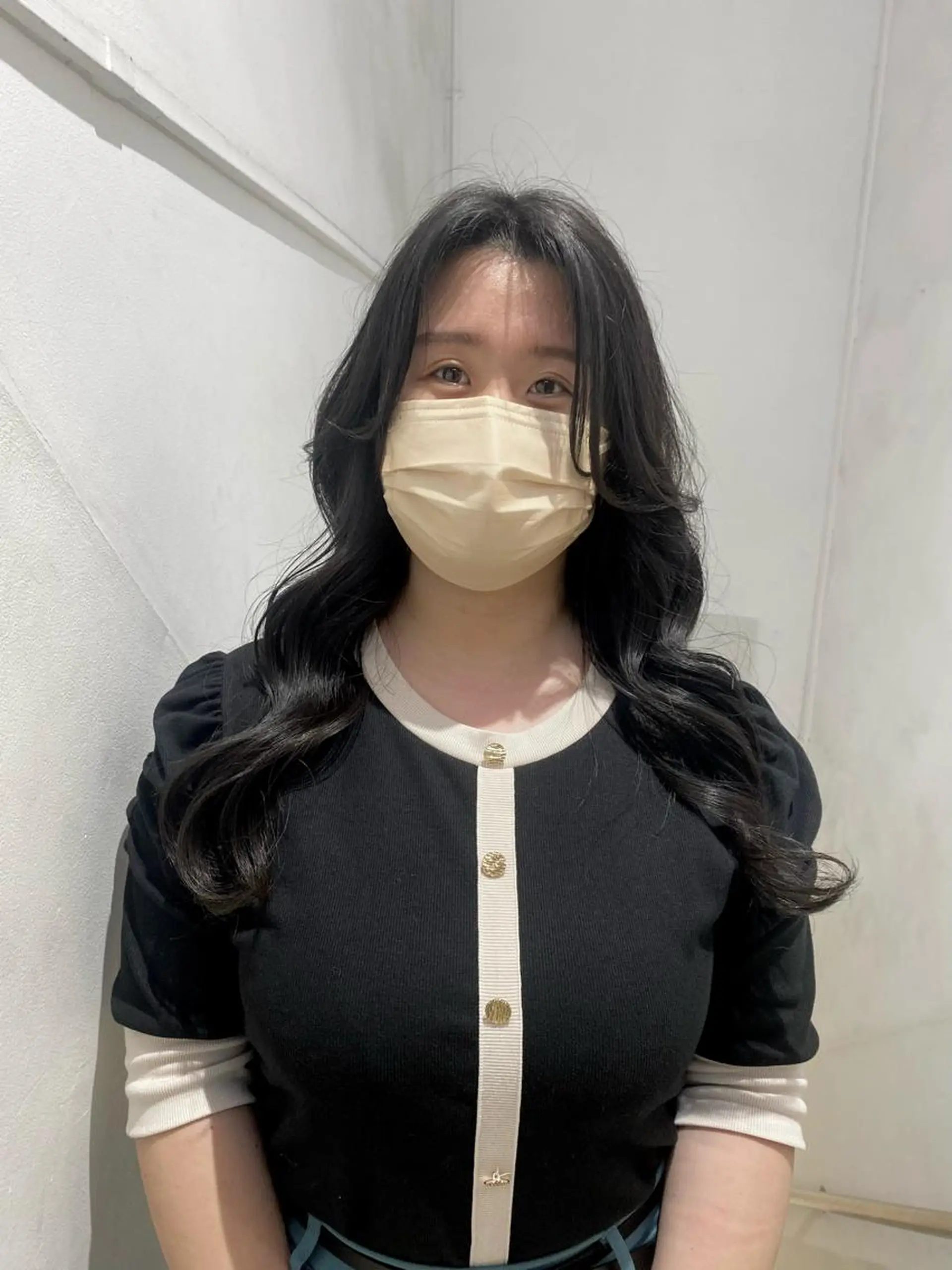 ロング カラー 韓国風ヘア ✨くびれスタイル✨️ 戸嶋穂乃香のヘアスタイル